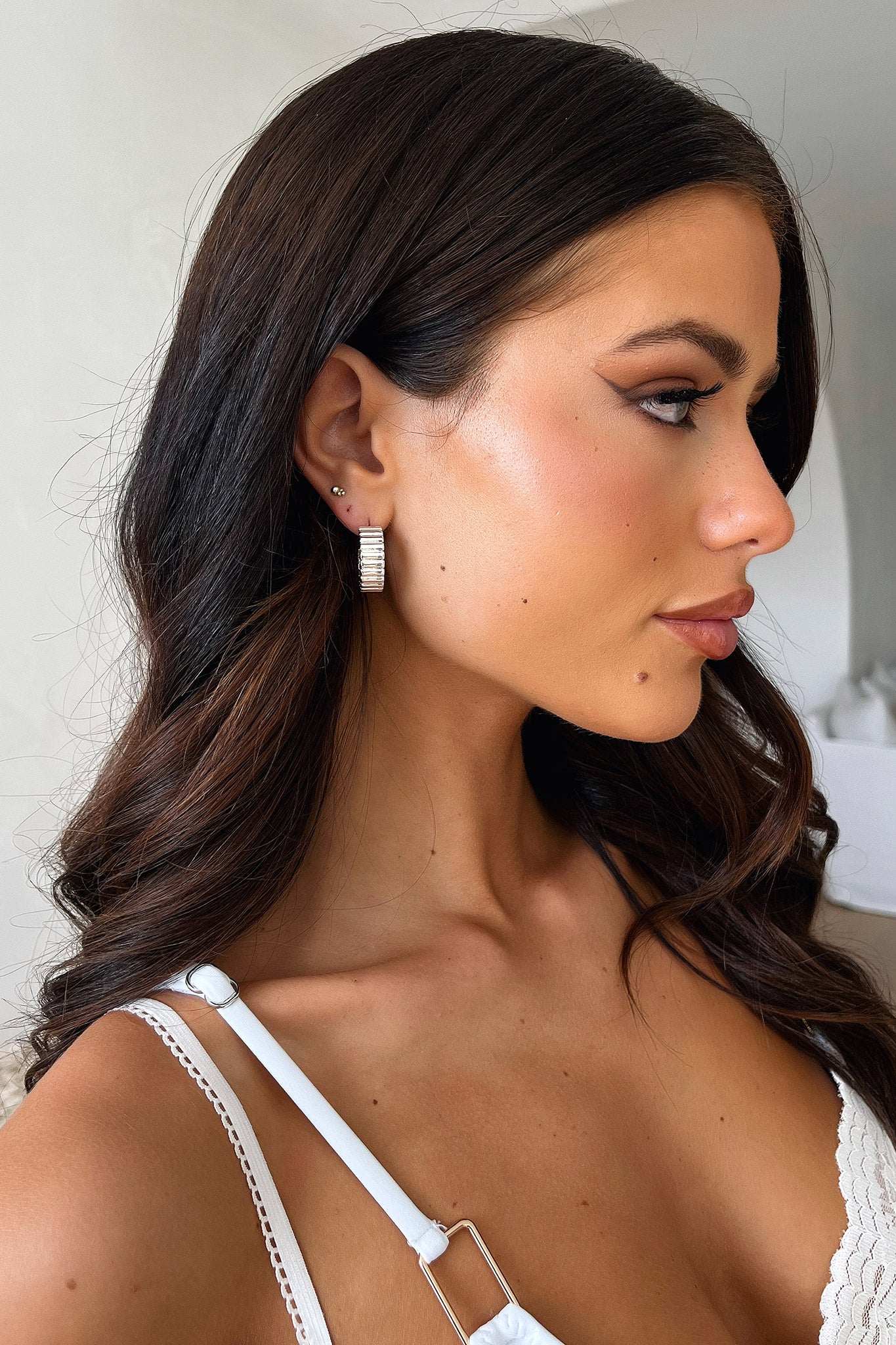 Adel Hoop Earring - Silver - Image 3