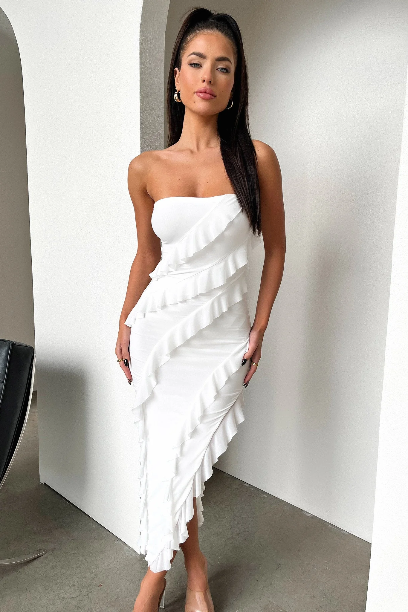 Amayla Maxi Dress - White - Image 6