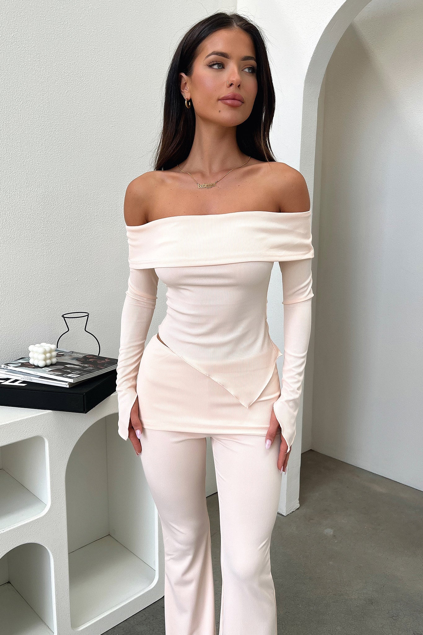 Aniston Pants - Beige - Image 2