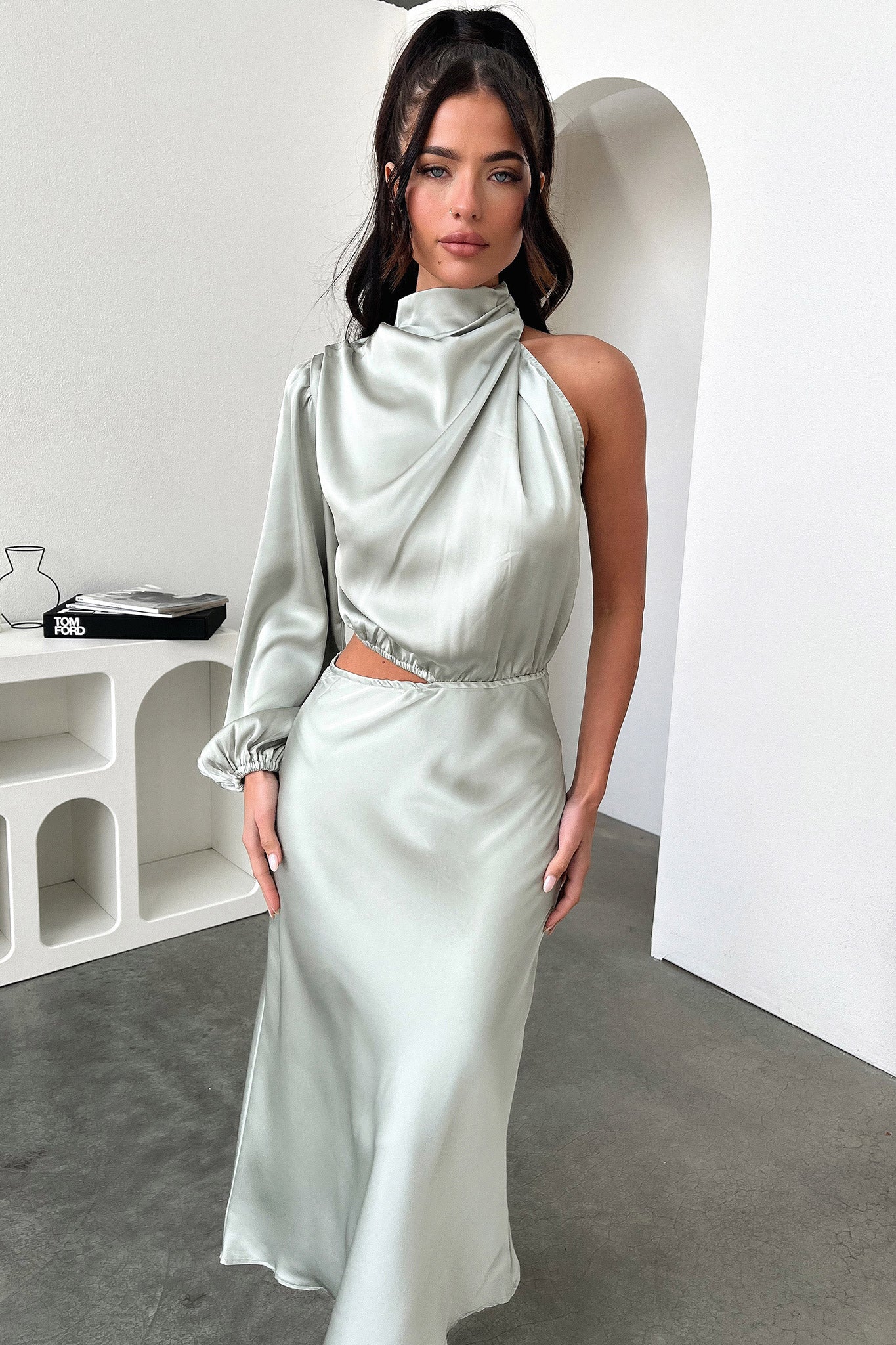 Atonia Midi Dress - Sage - Image 3