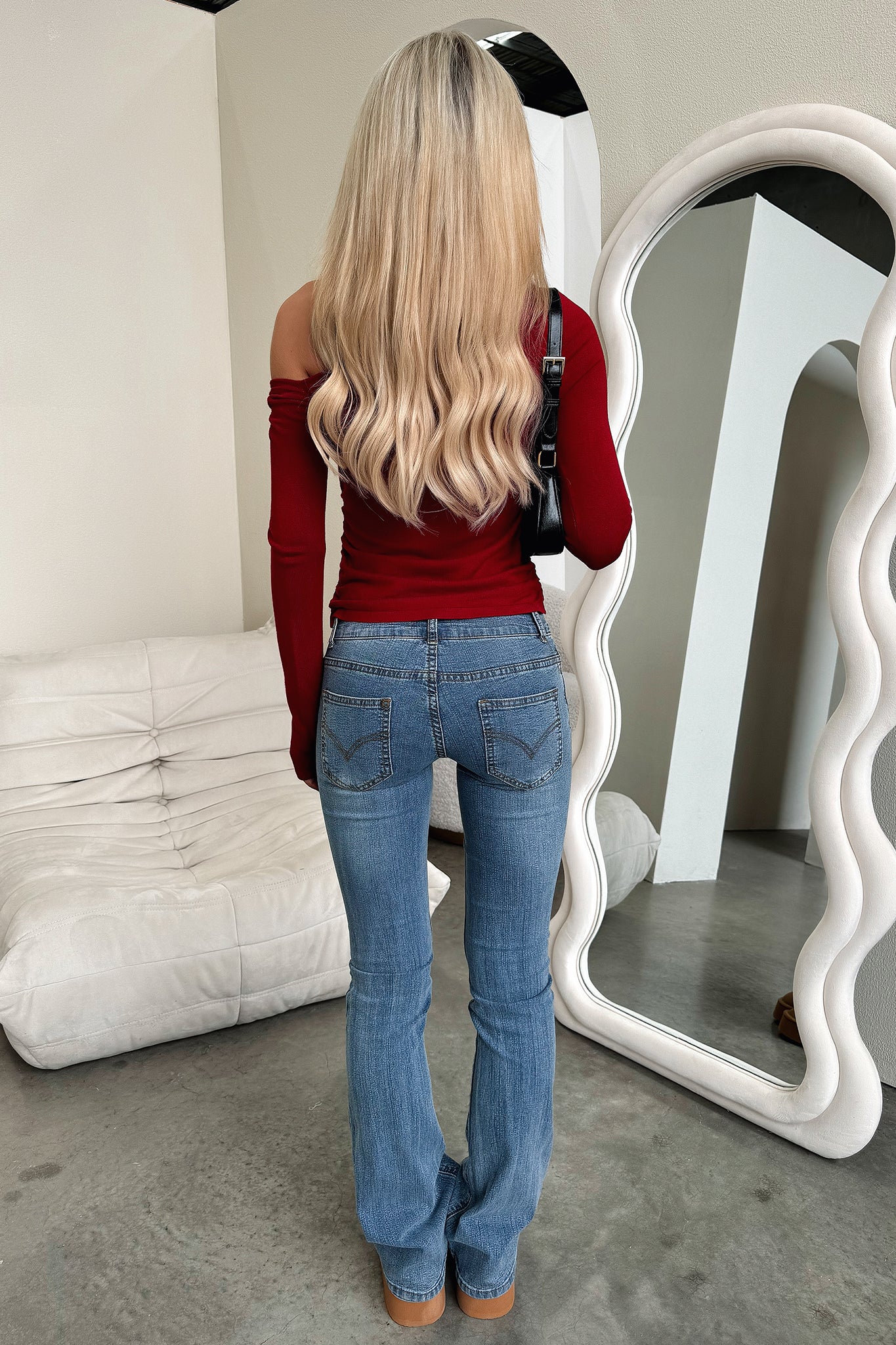 Baylee Top - Burgundy - Image 7