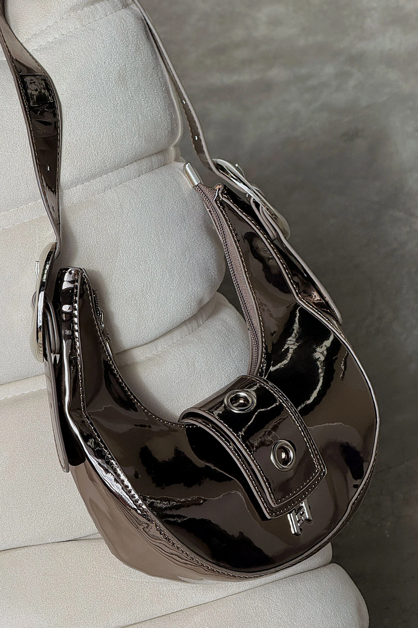 Blaze Shoulder Bag - Gunmetal - Image 4