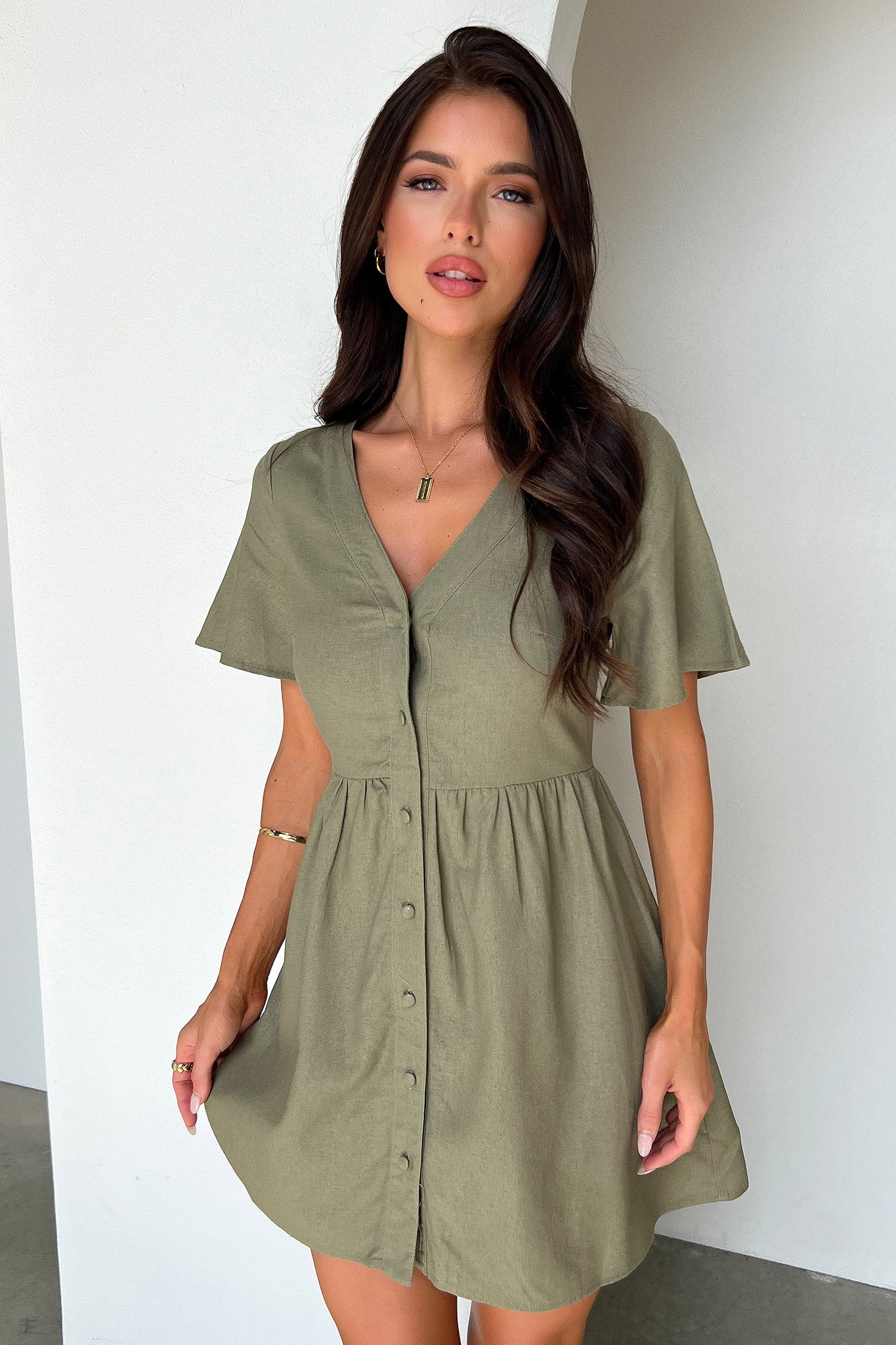 Breena Dress - Sage - Image 3