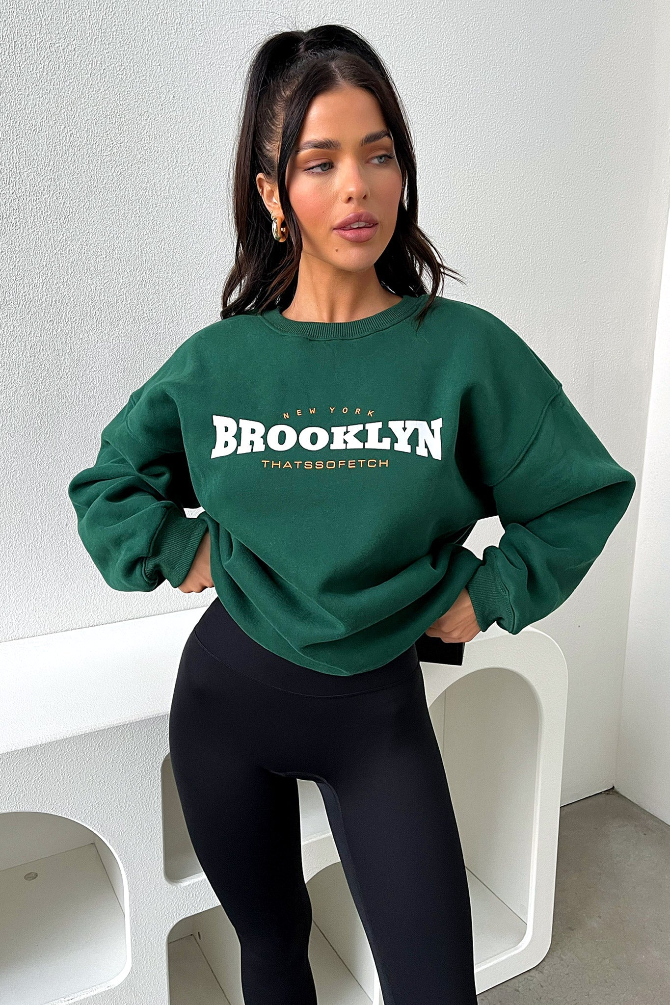 Brooklyn Crewneck - Emerald - Image 3