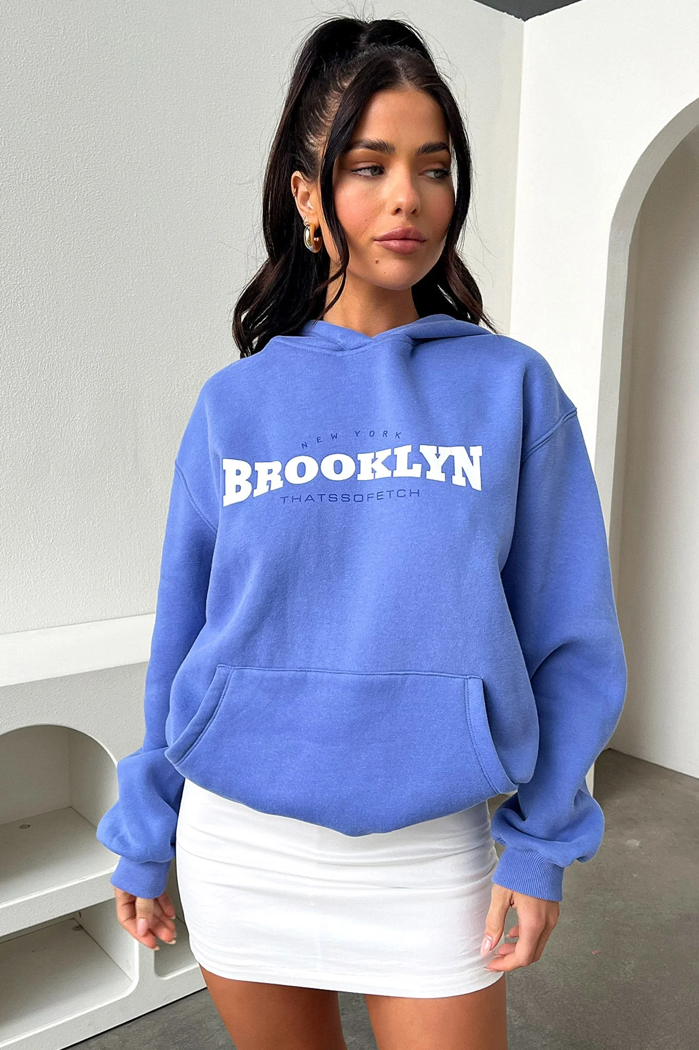 Brooklyn Hoodie - Blue - Image 4