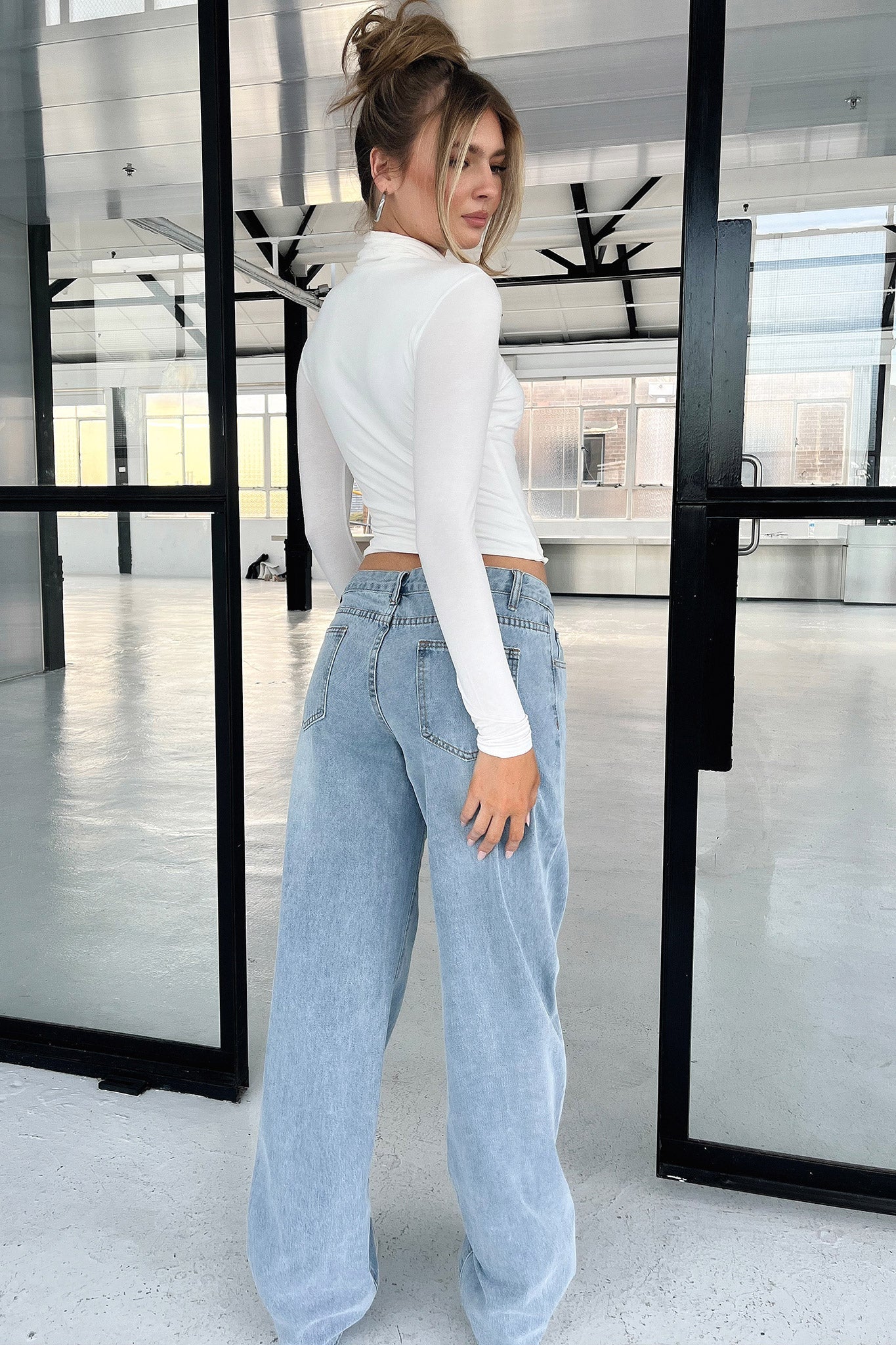 Caylee Long Sleeve Top - White - Image 5