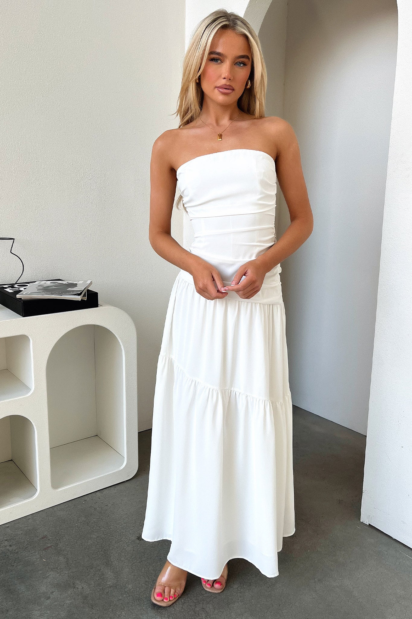 Charlotte Maxi Dress - White - Image 3