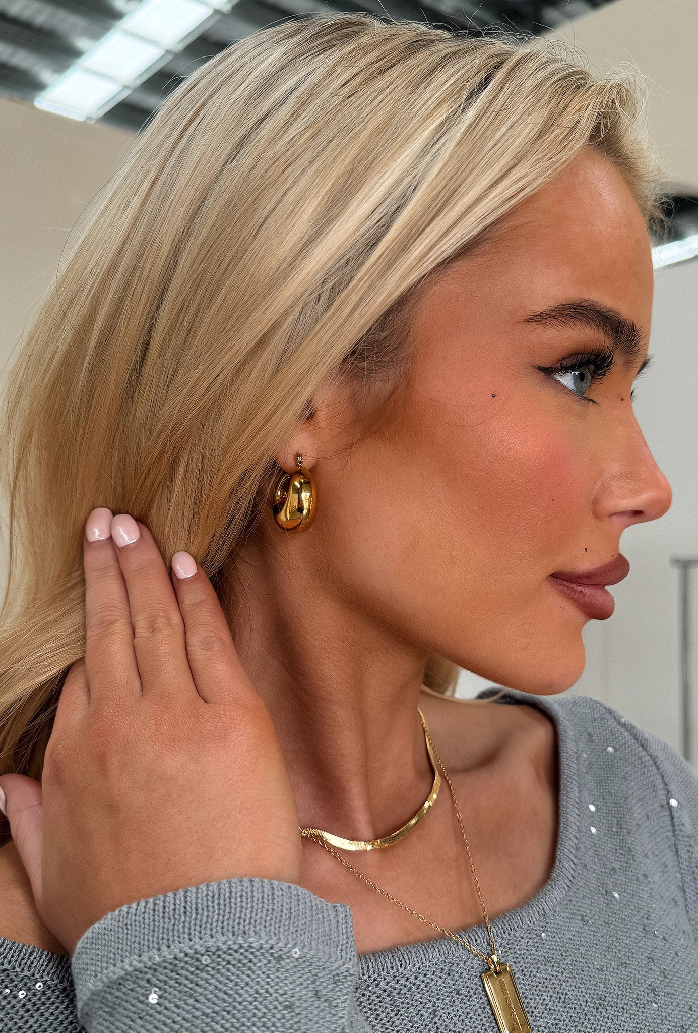 Concetta Hoops - 18K Gold Plated - Image 2