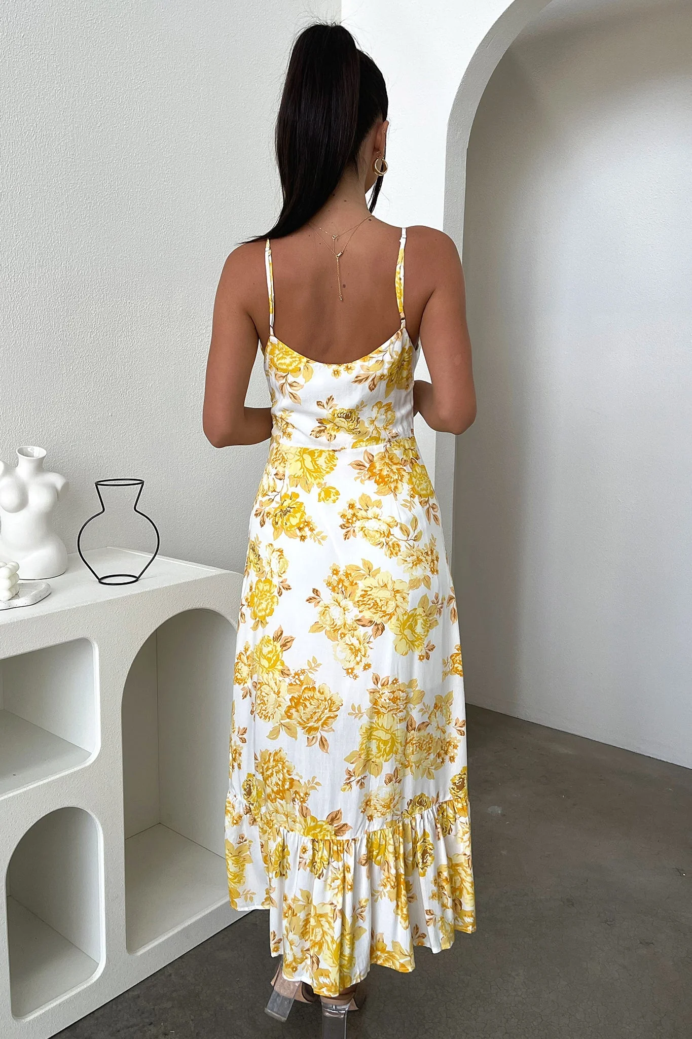 Dilara Maxi Dress - Yellow Floral - Image 4