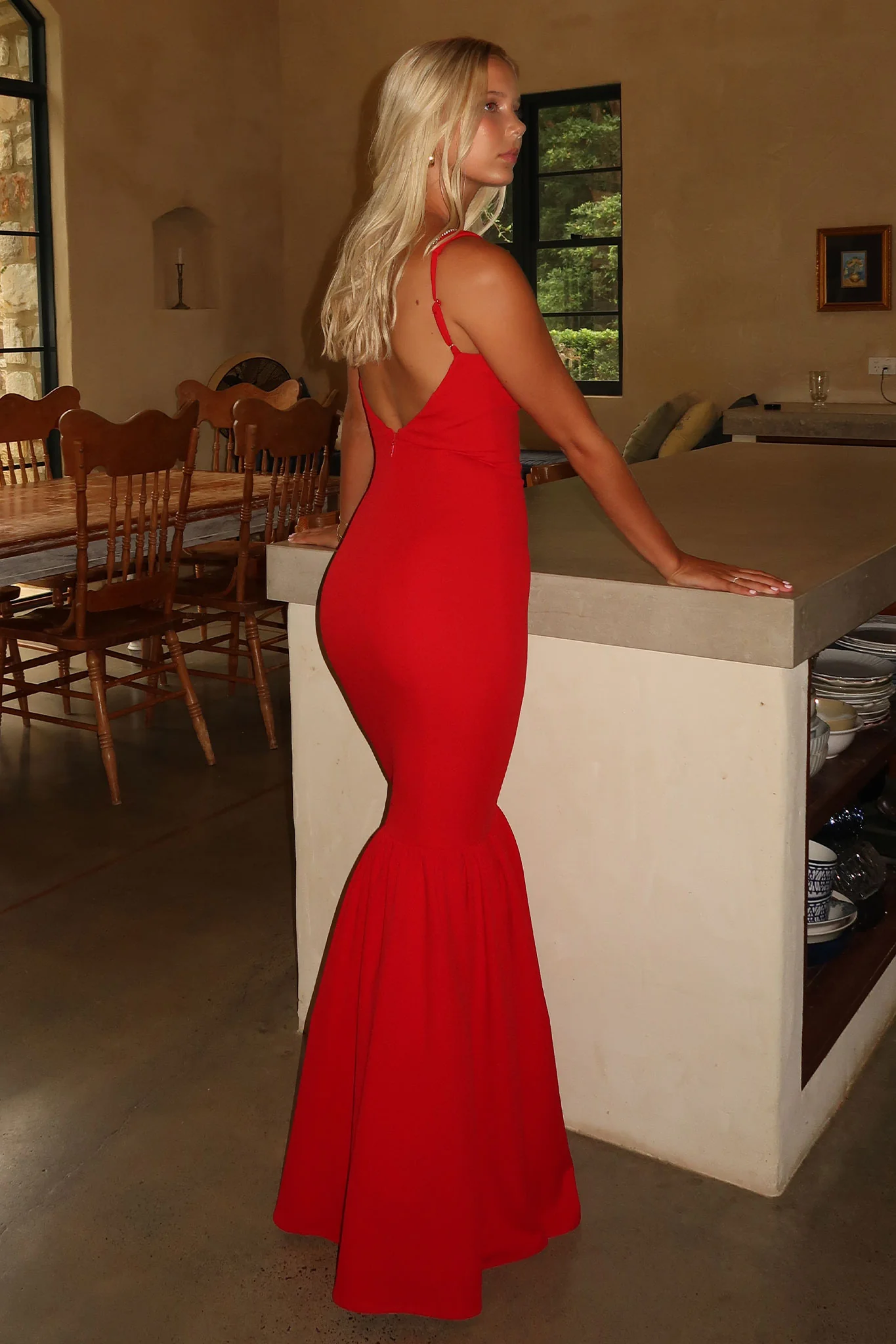 Emberly Maxi Dress - Red - Image 3