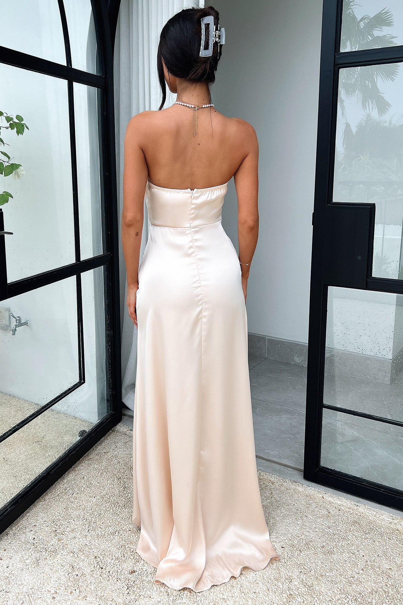 Fleur Maxi Dress - Champagne - Image 5