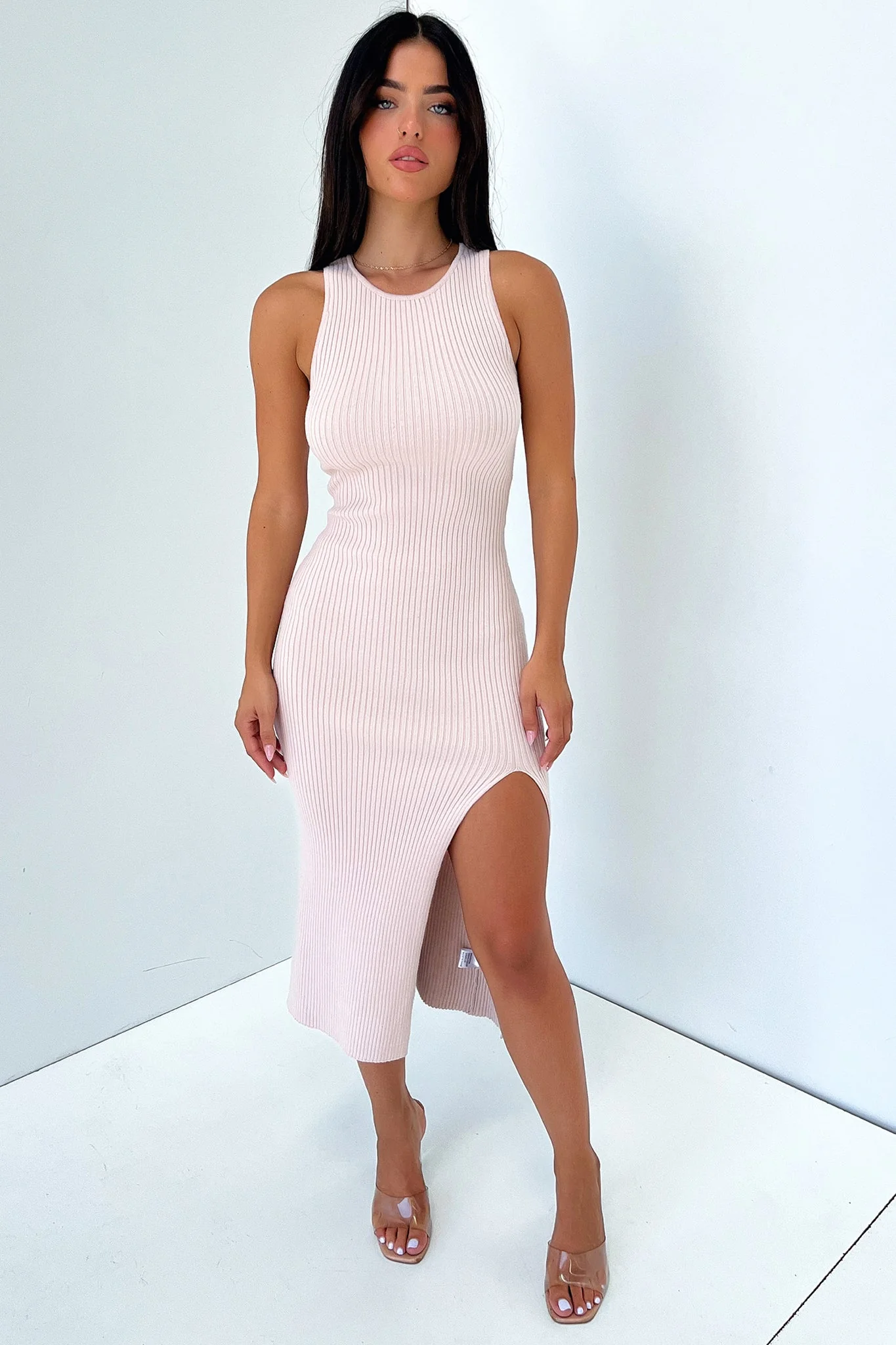 Geniva Midi Dress - Beige - Image 3
