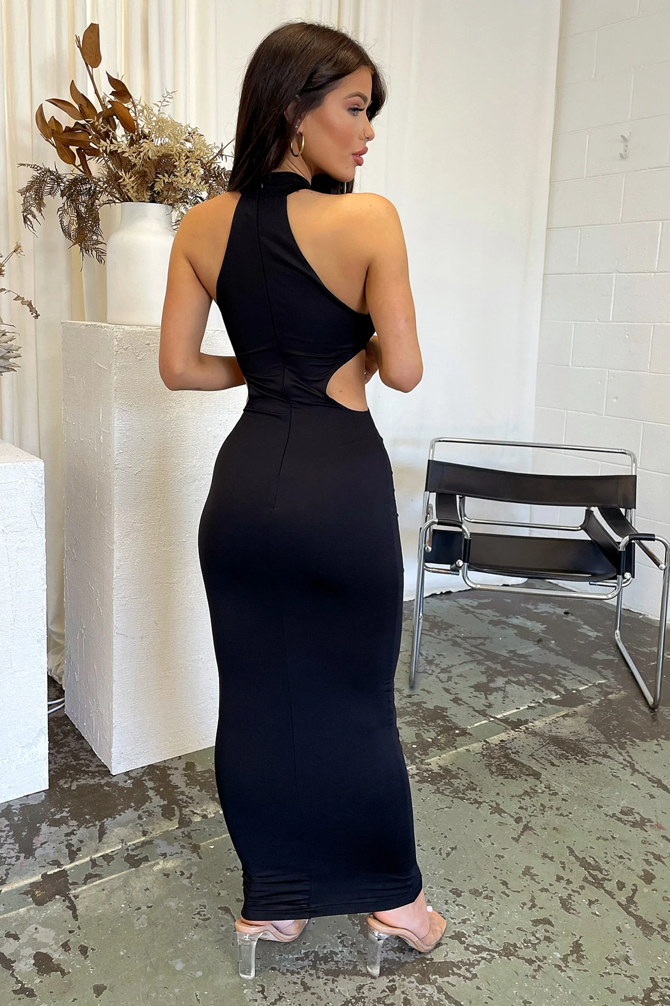 Gianna Maxi Dress - Black - Image 9