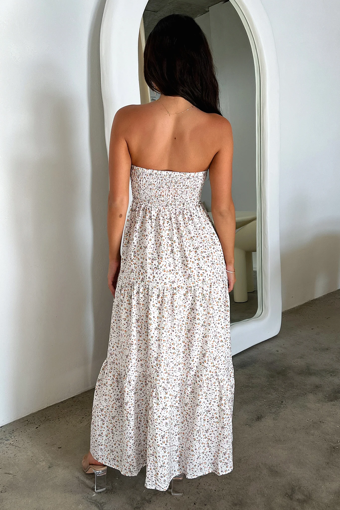 Hailey Maxi Dress - White Floral - Image 6