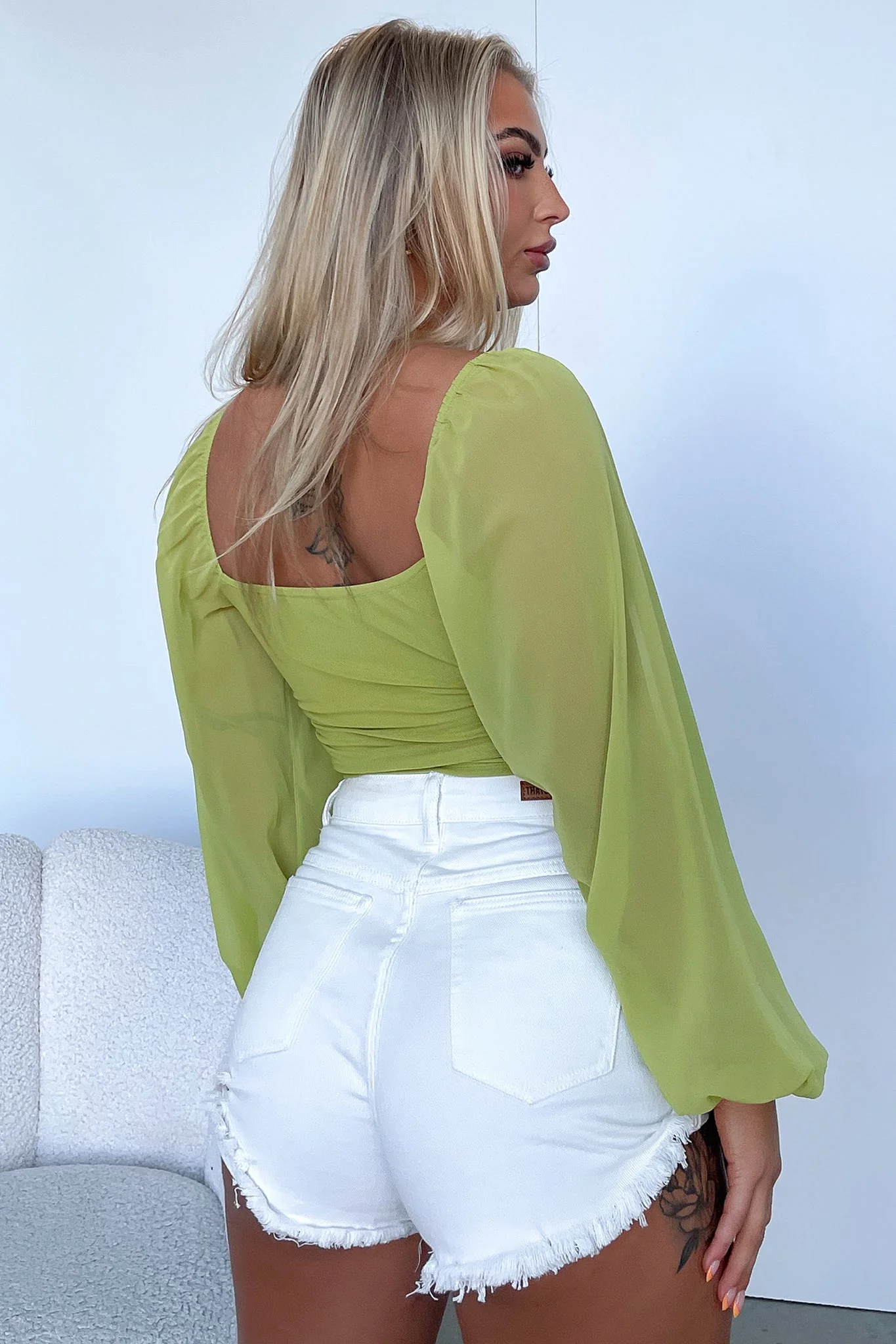 Inez Crop - Green - Image 7