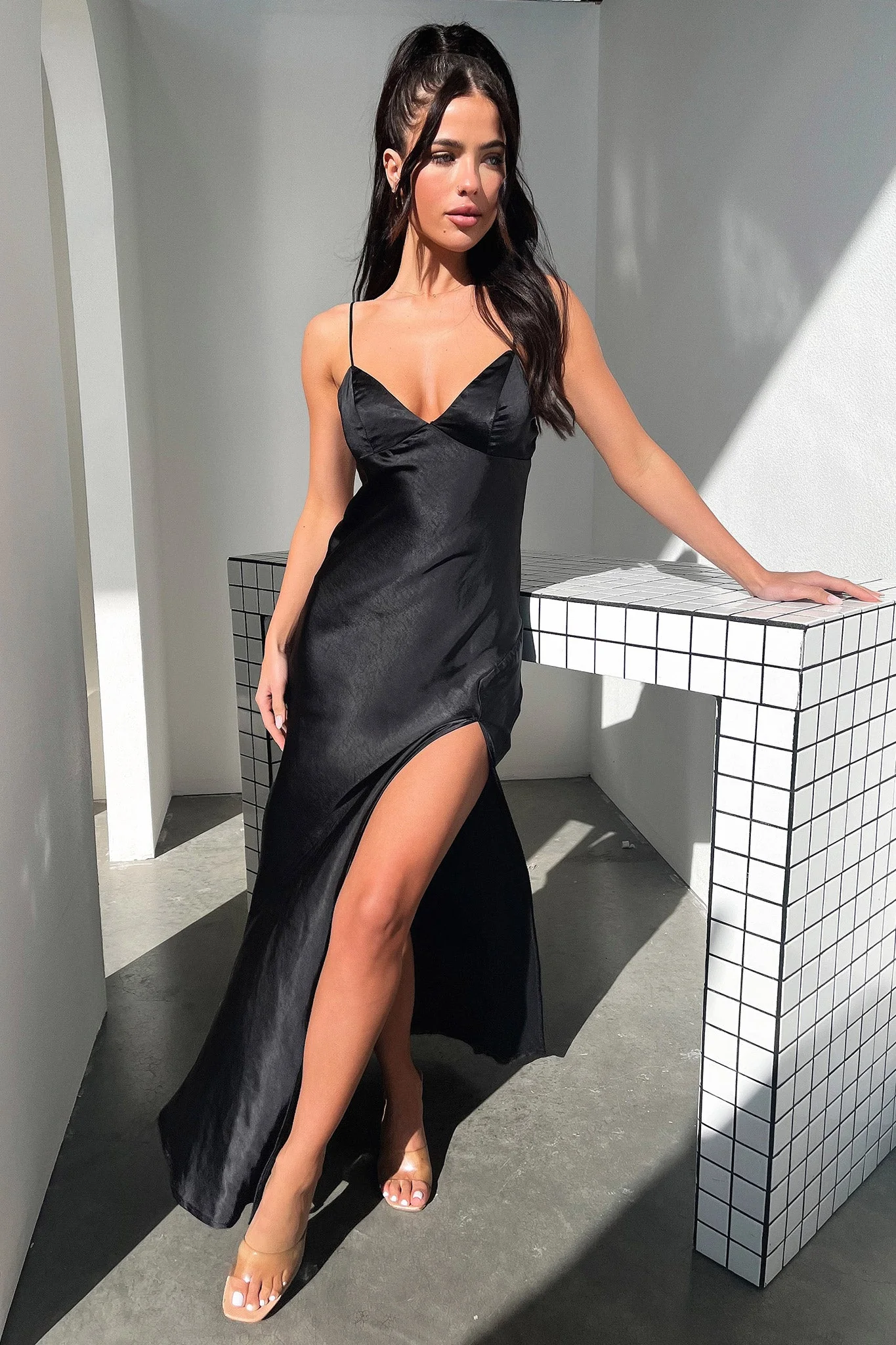 Jennifer Maxi Dress - Black - Image 5