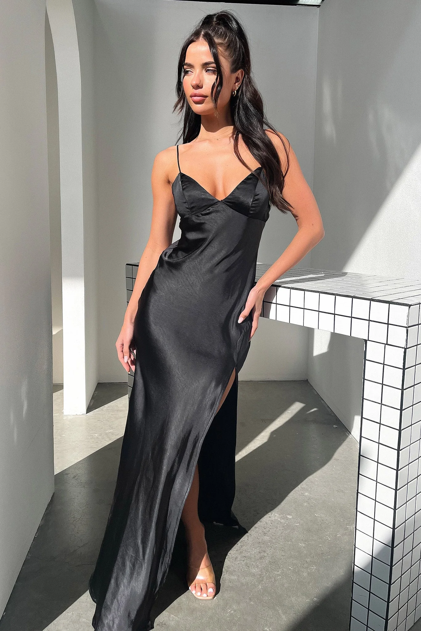 Jennifer Maxi Dress - Black - Image 6