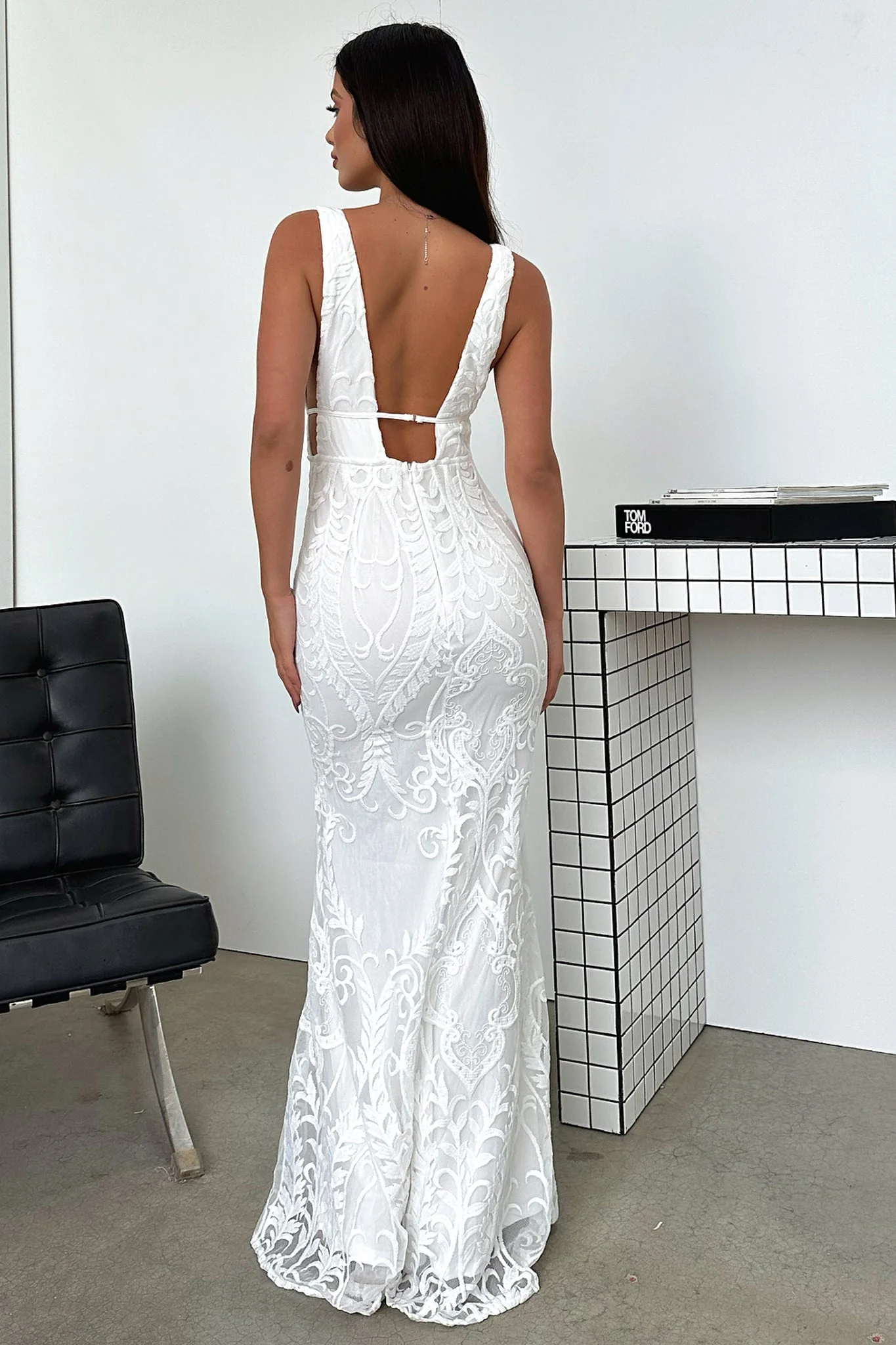 Kaia Maxi Dress - White - Image 4