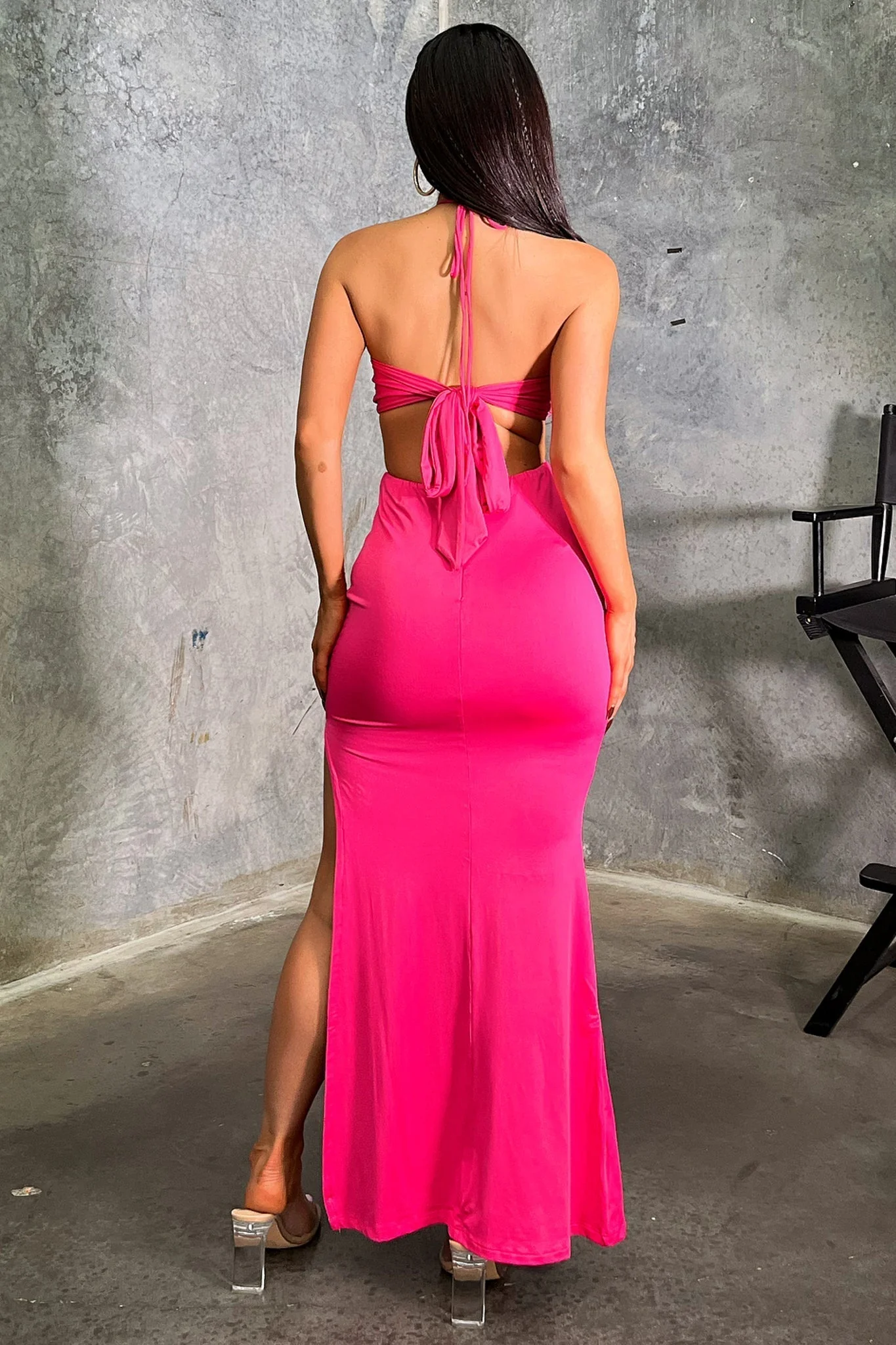 Kaila Maxi Dress - Hot Pink - Image 5