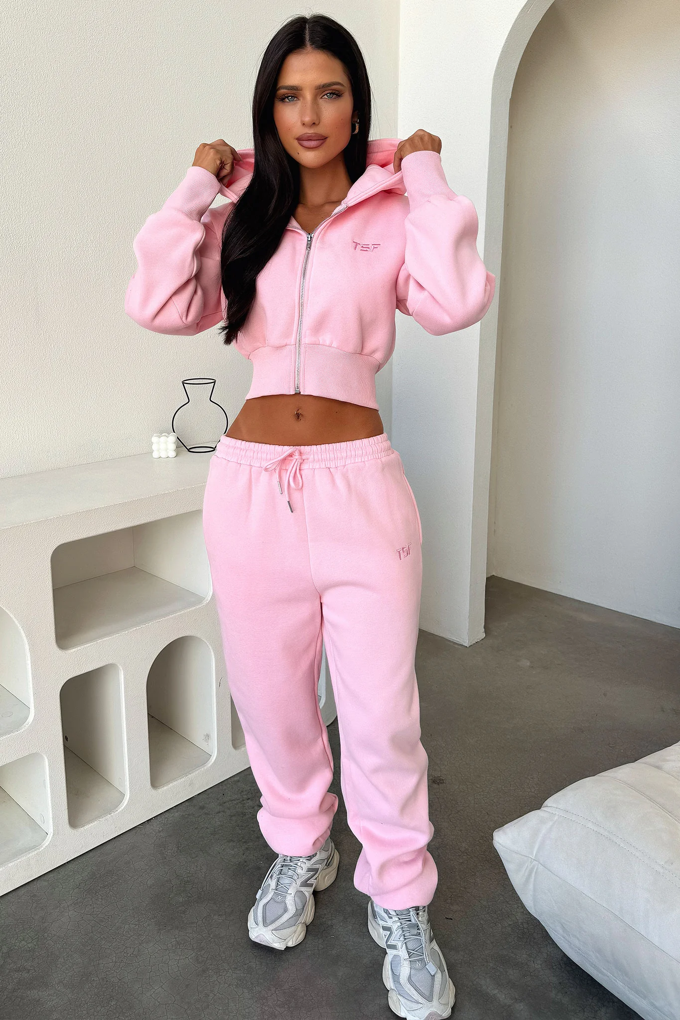 Kaztek Cropped Jacket - Pink - Image 6