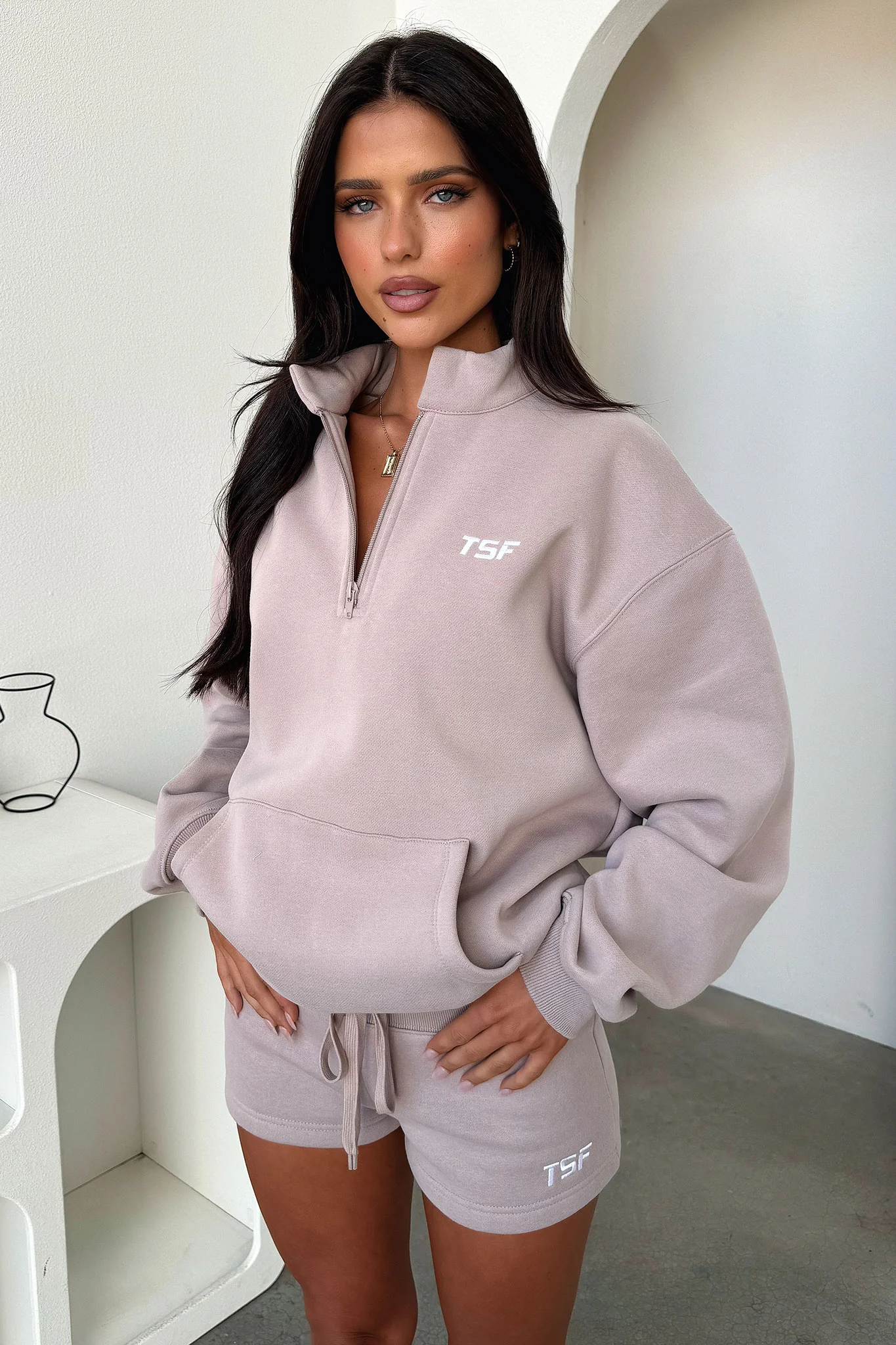 Kaztek Half Zip Sweater - Mocha - Image 6