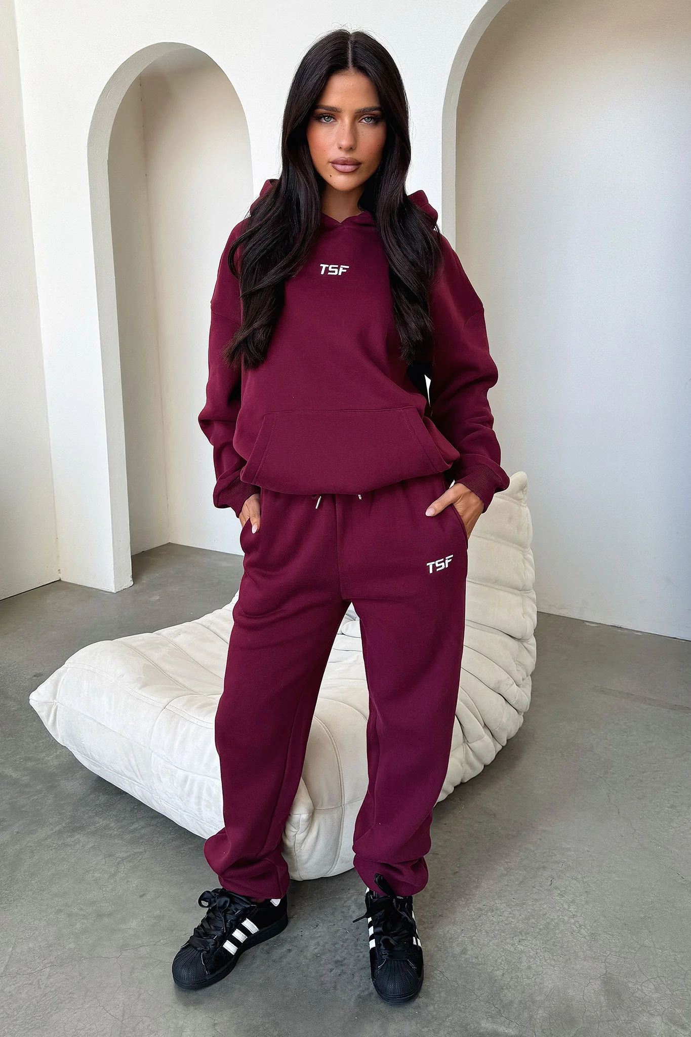 Kaztek Sweatpants - Maroon - Image 5