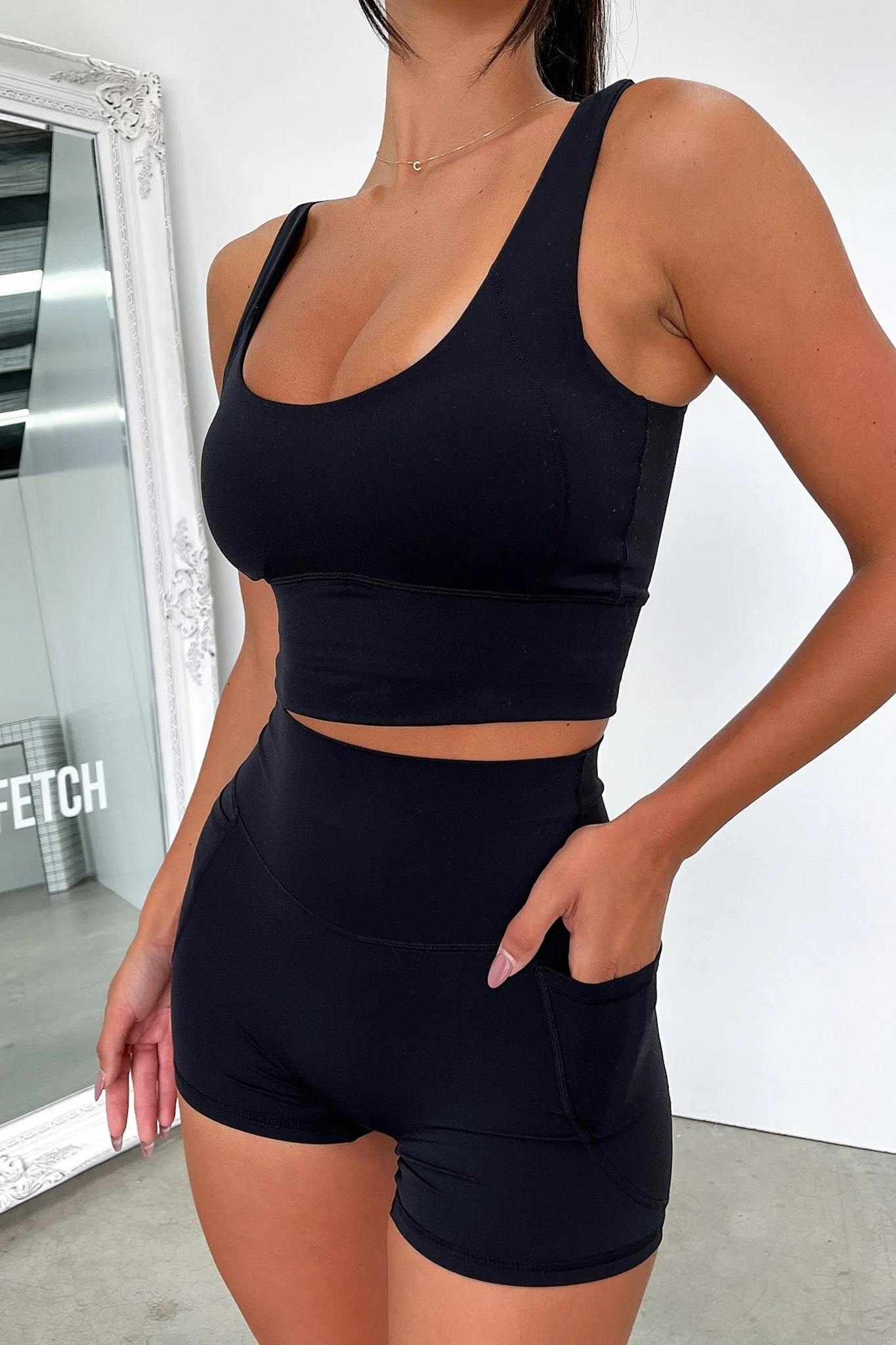 Kian Bike Shorts - Black - Image 2