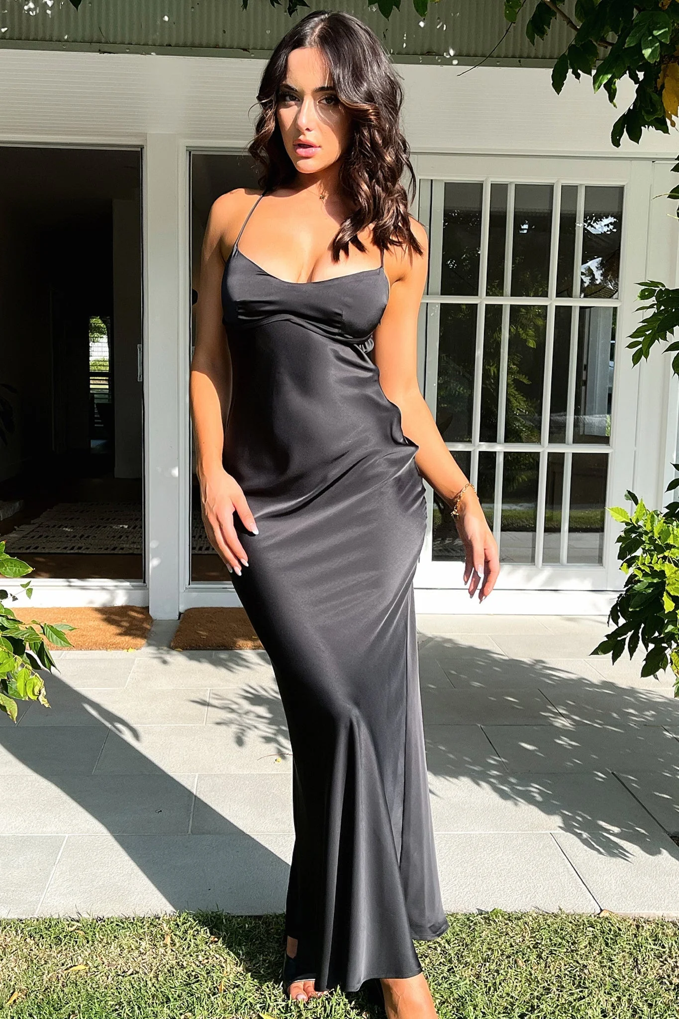Kiani Maxi Dress - Black - Image 5