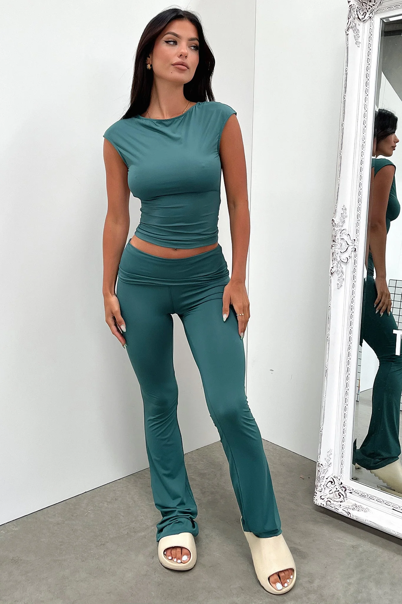 Lioness Uno Tie Top - Jungle Green - Image 2