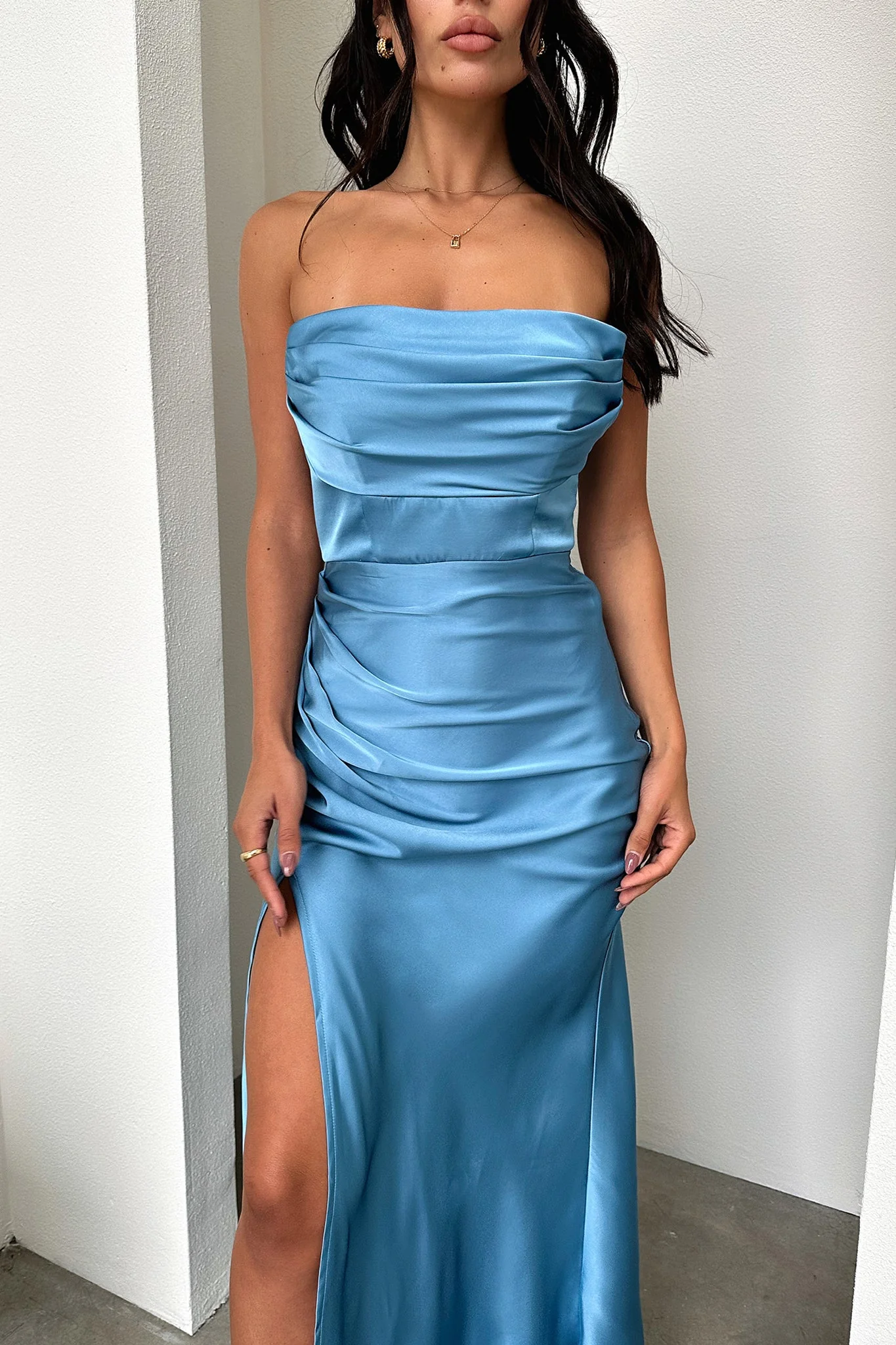 Lola Maxi Dress - Blue - Image 2