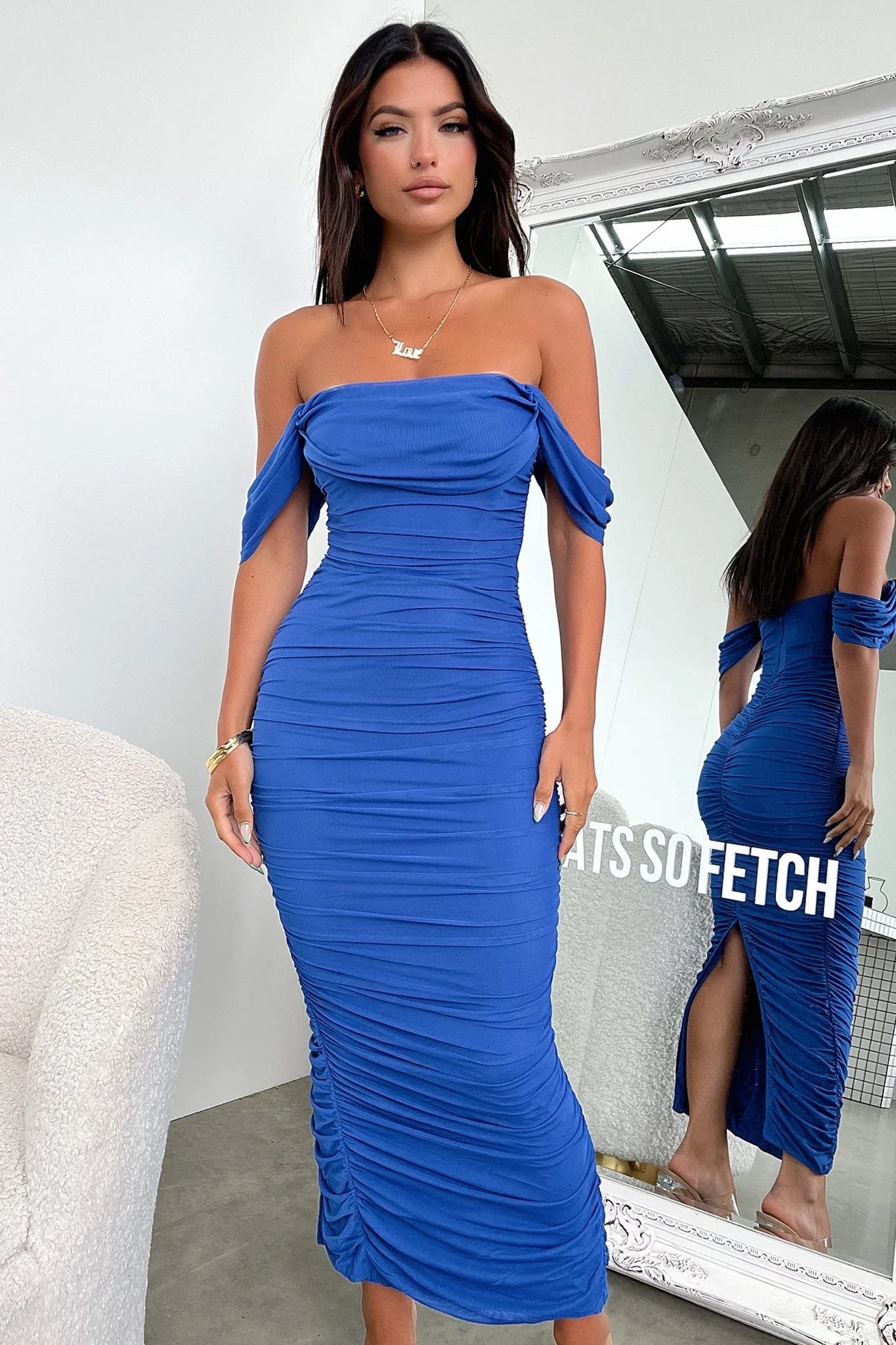 Lucinda Maxi Dress - Royal Blue - Image 4