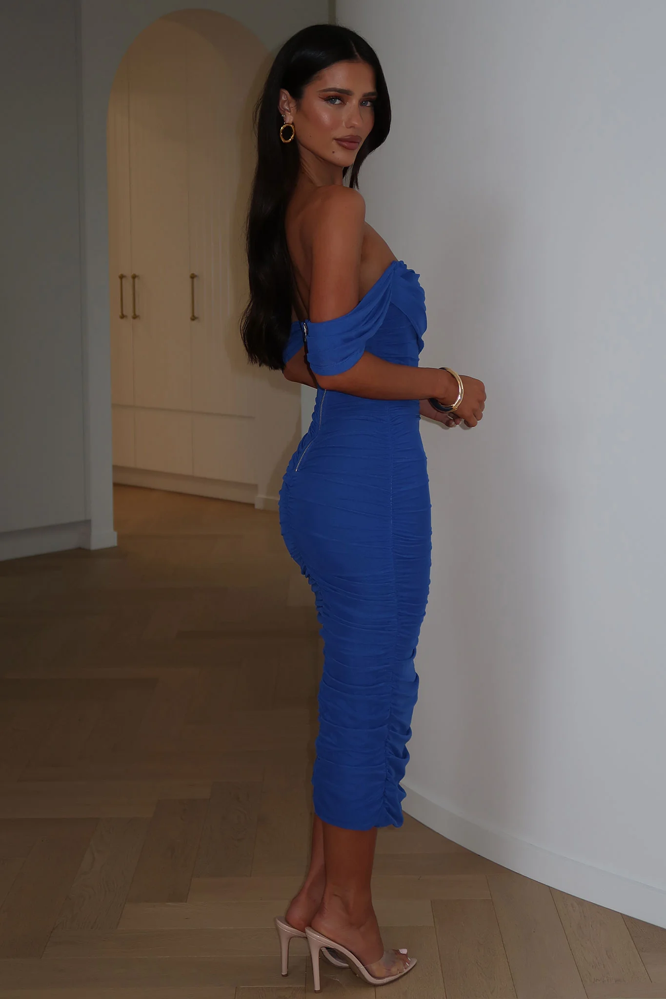 Lucinda Midi Dress - Royal Blue - Image 5