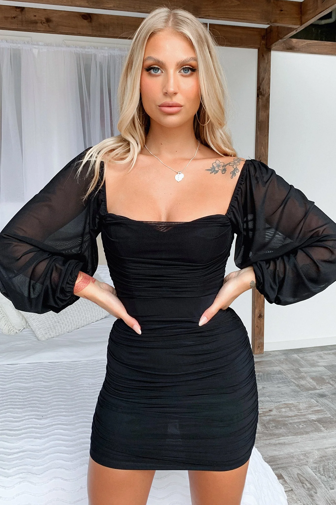 Marie Dress - Black - Image 6