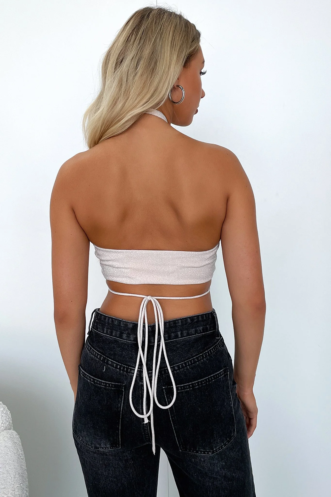 Mervet Crop - Nude Shimmer - Image 4