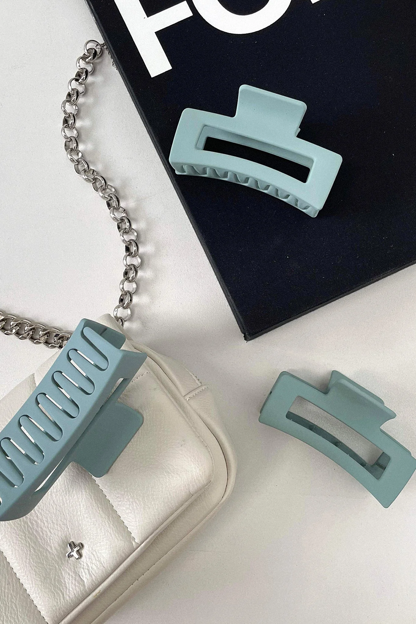 Mika Claw Clip - Teal - Image 4