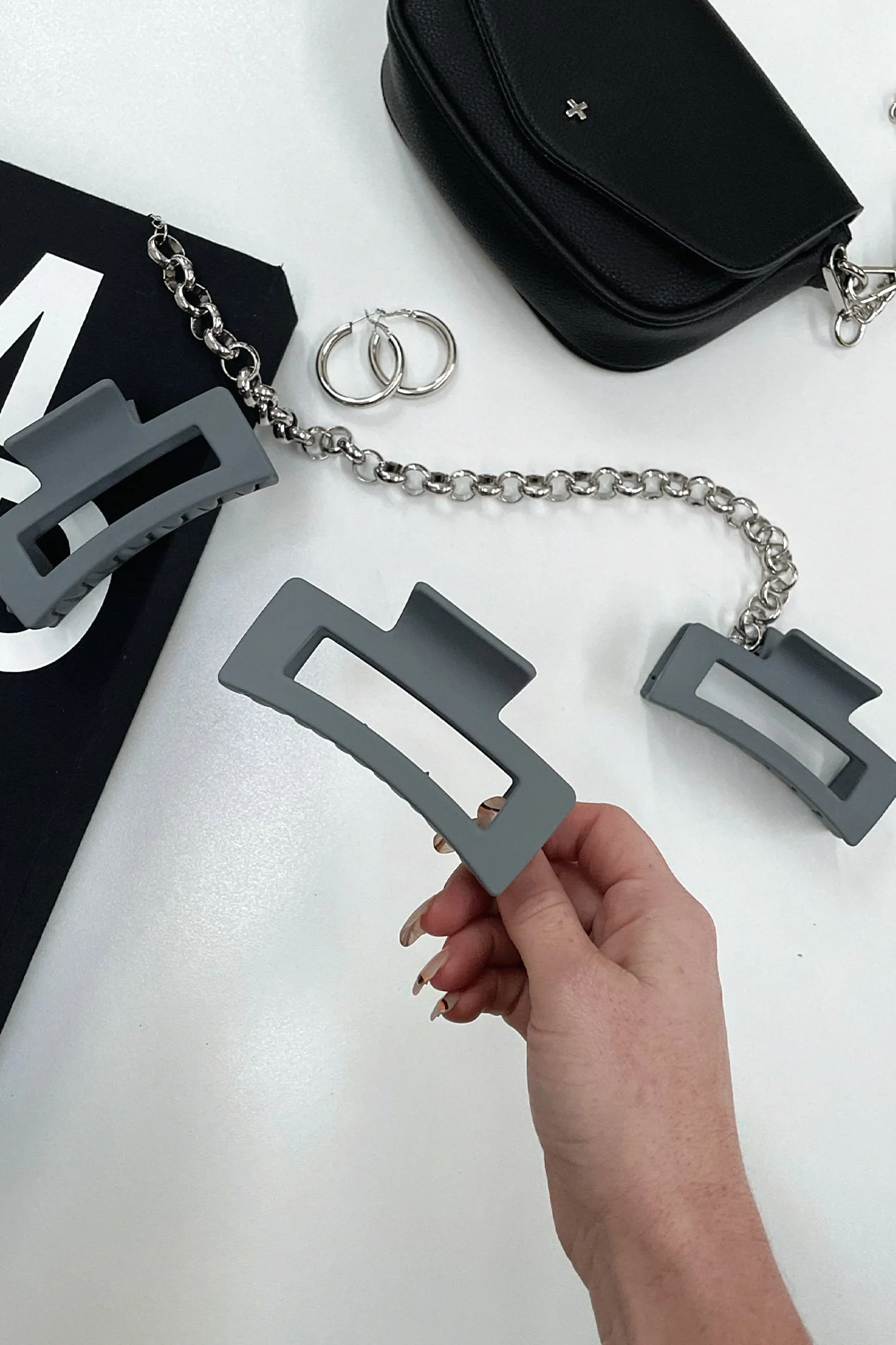 Mika Claw Clip - Grey - Image 6