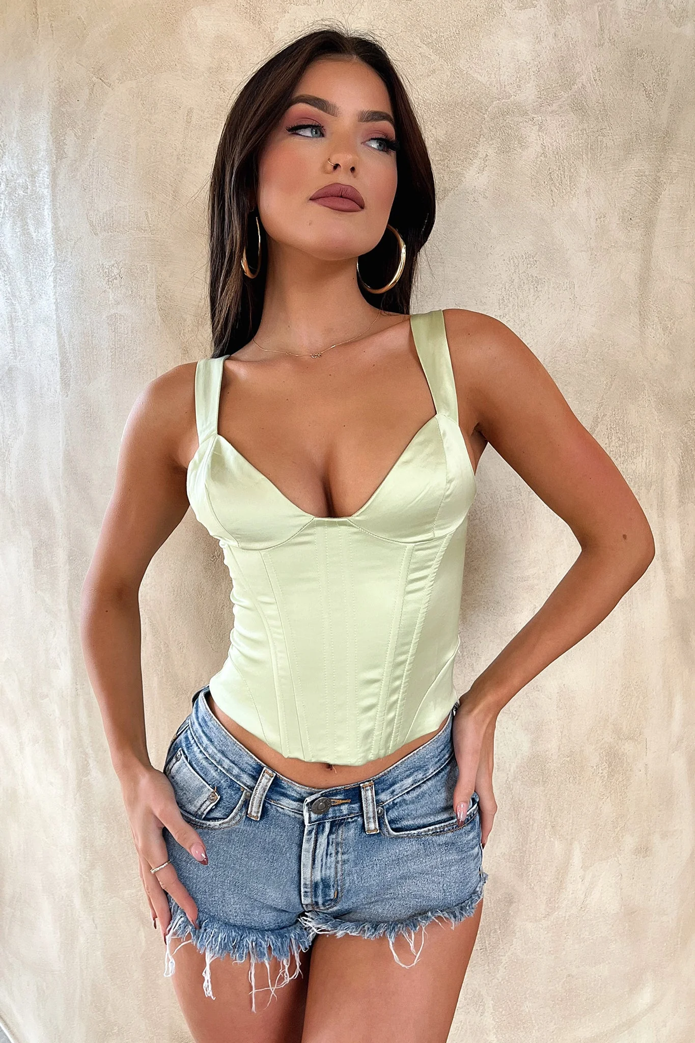 Mira Denim Shorts - Blue Denim - Image 2