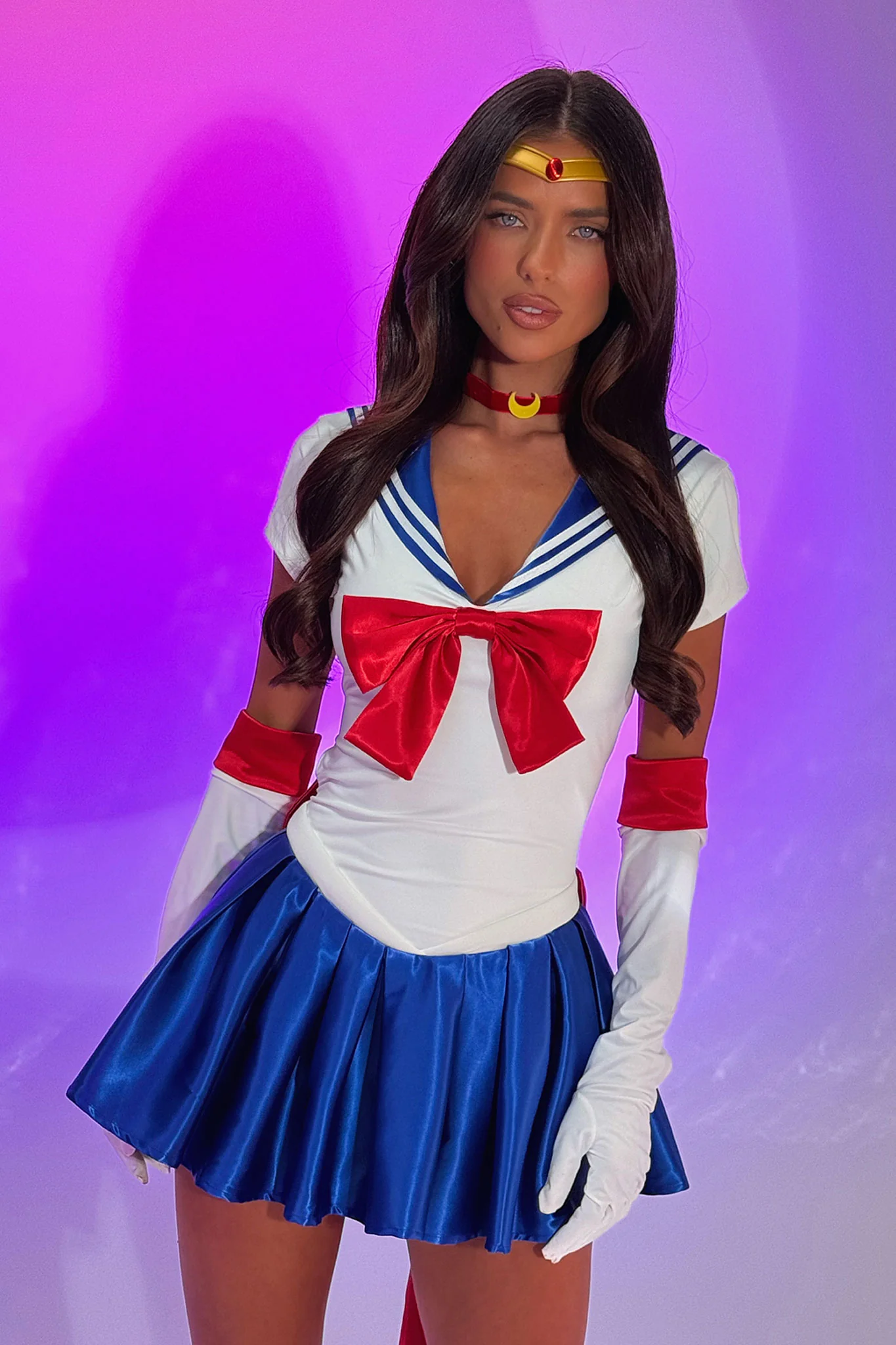 Moonlight Justice 2 Piece Set - White/Blue - Image 14