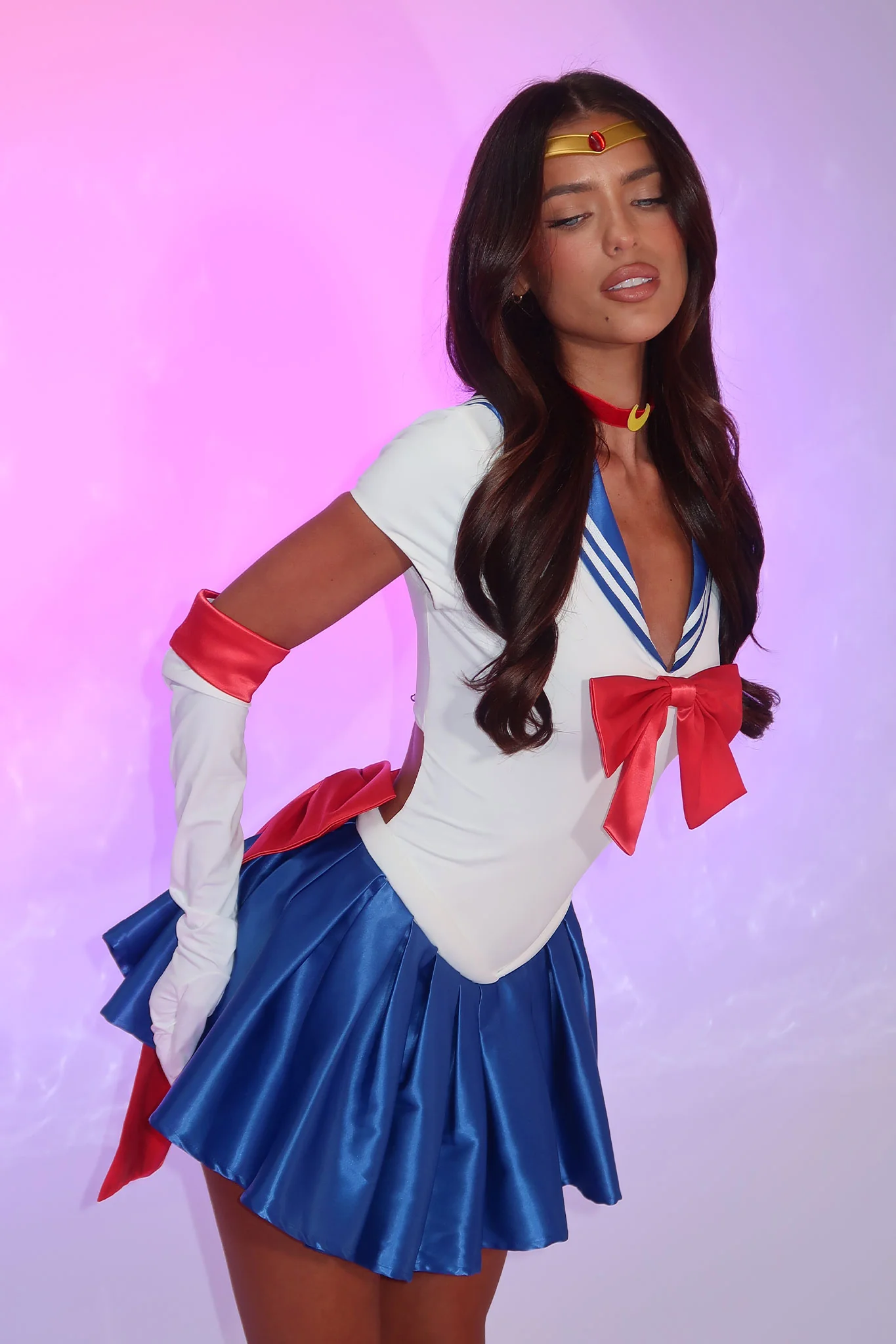 Moonlight Justice 2 Piece Set - White/Blue - Image 8