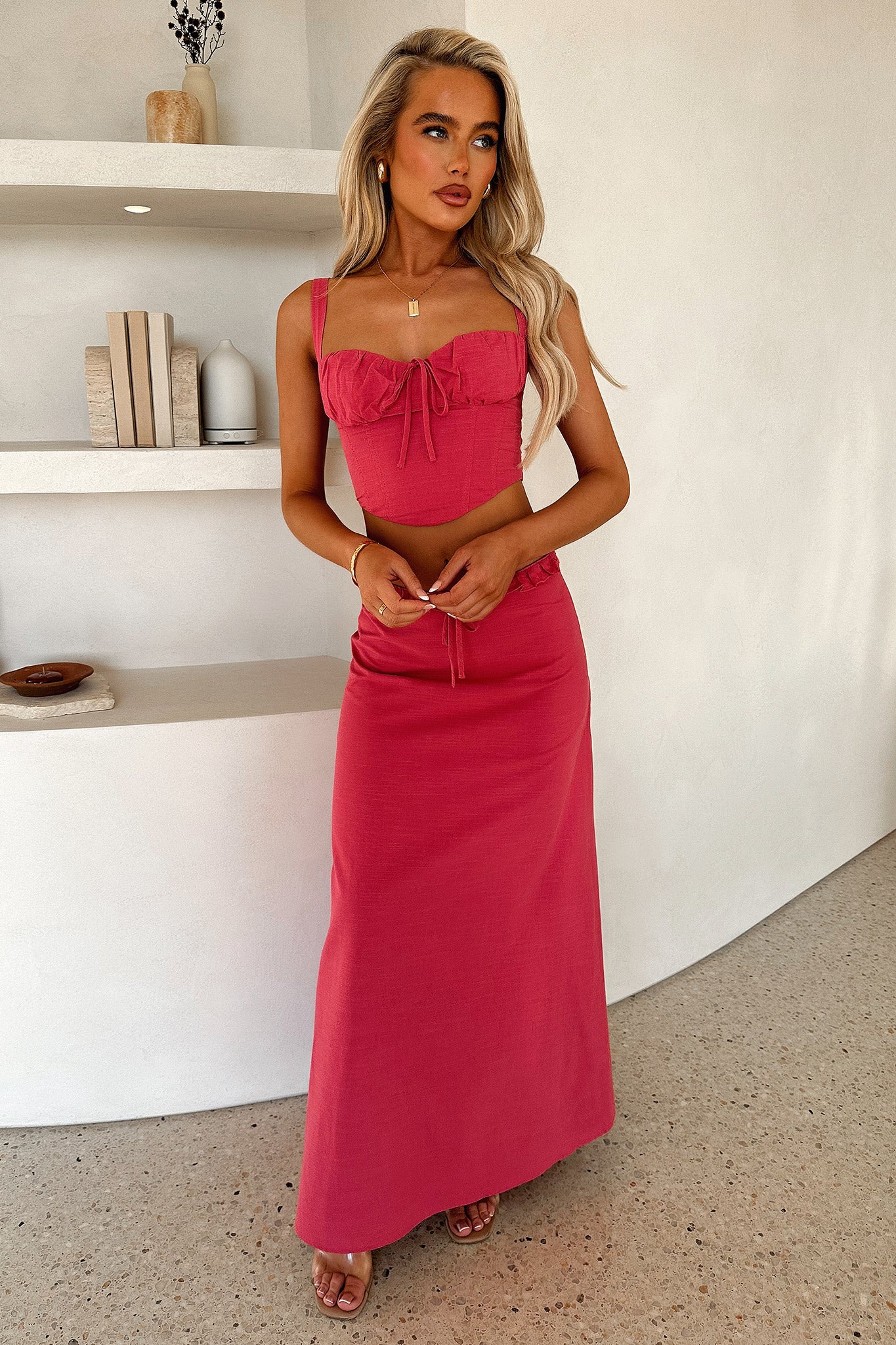 Nakia Maxi Skirt - Pink - Image 5