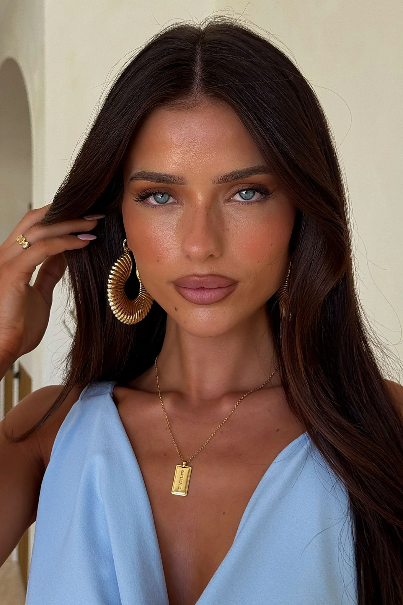 Nour Hoops - Gold - Image 3