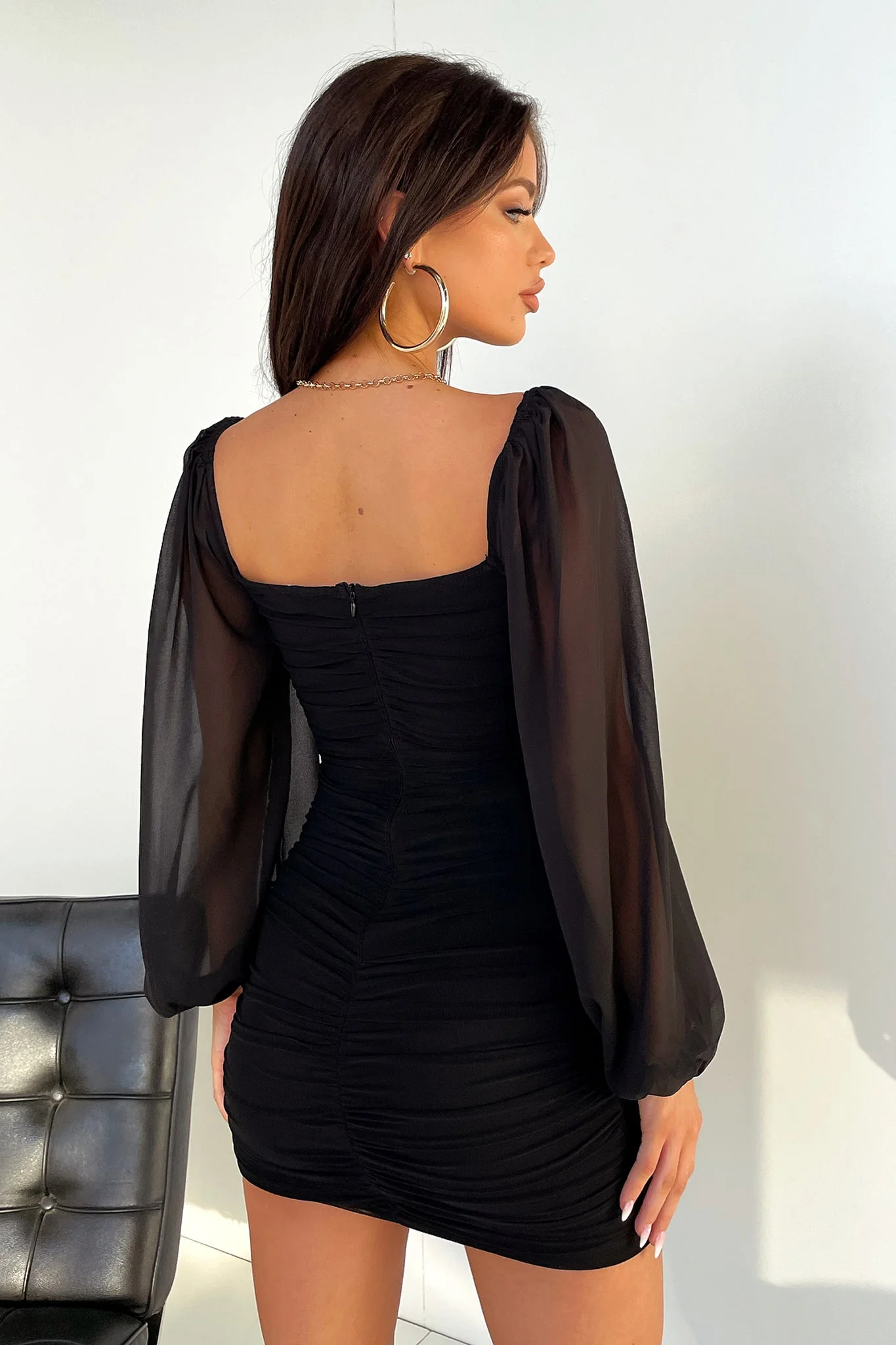Octavia Dress - Black - Image 9