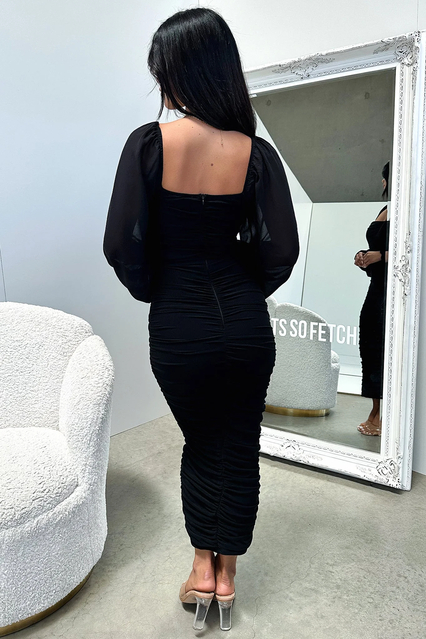 Octavia Maxi Dress - Black - Image 6