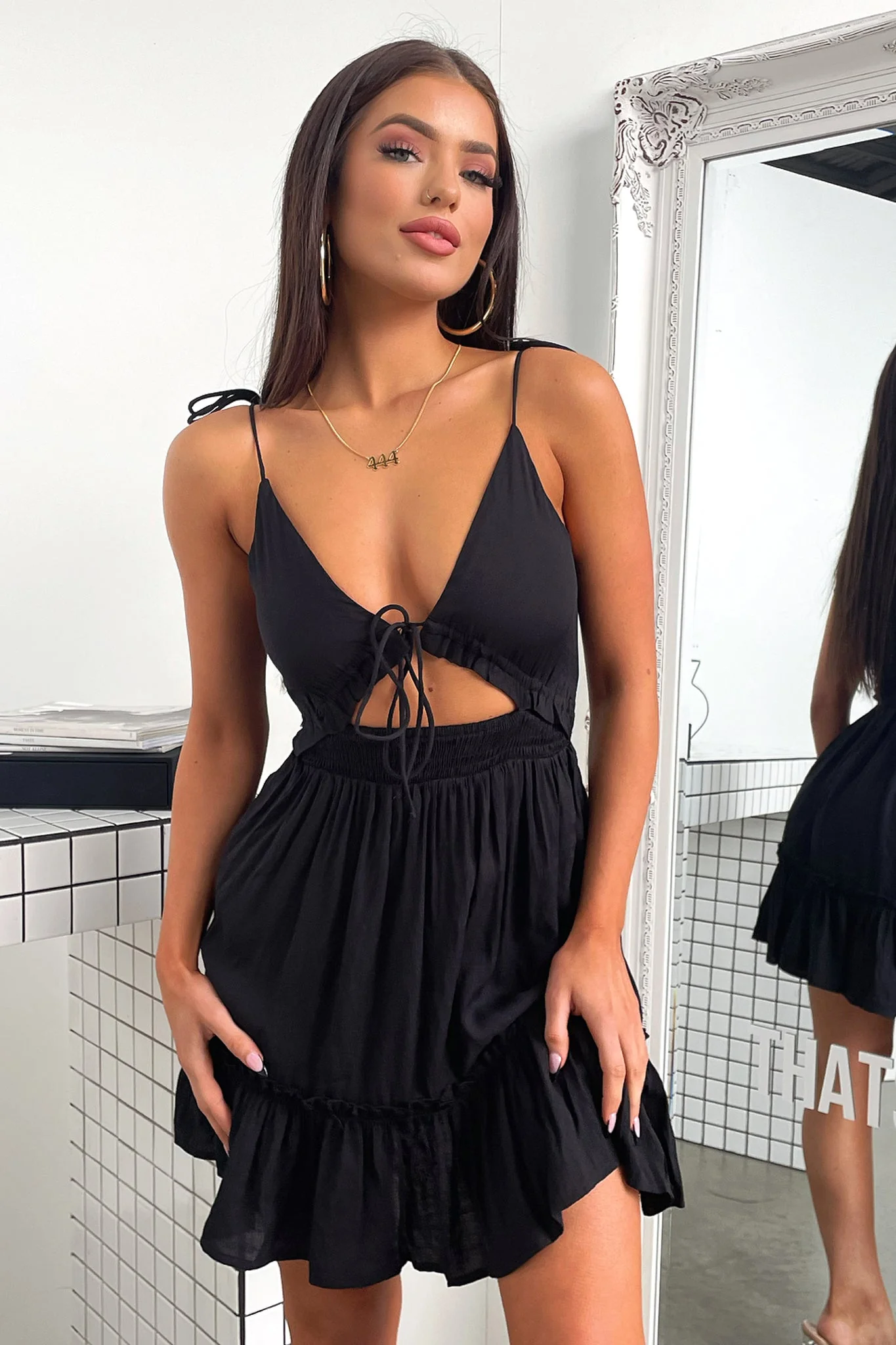 Primerose Dress - Black - Image 3