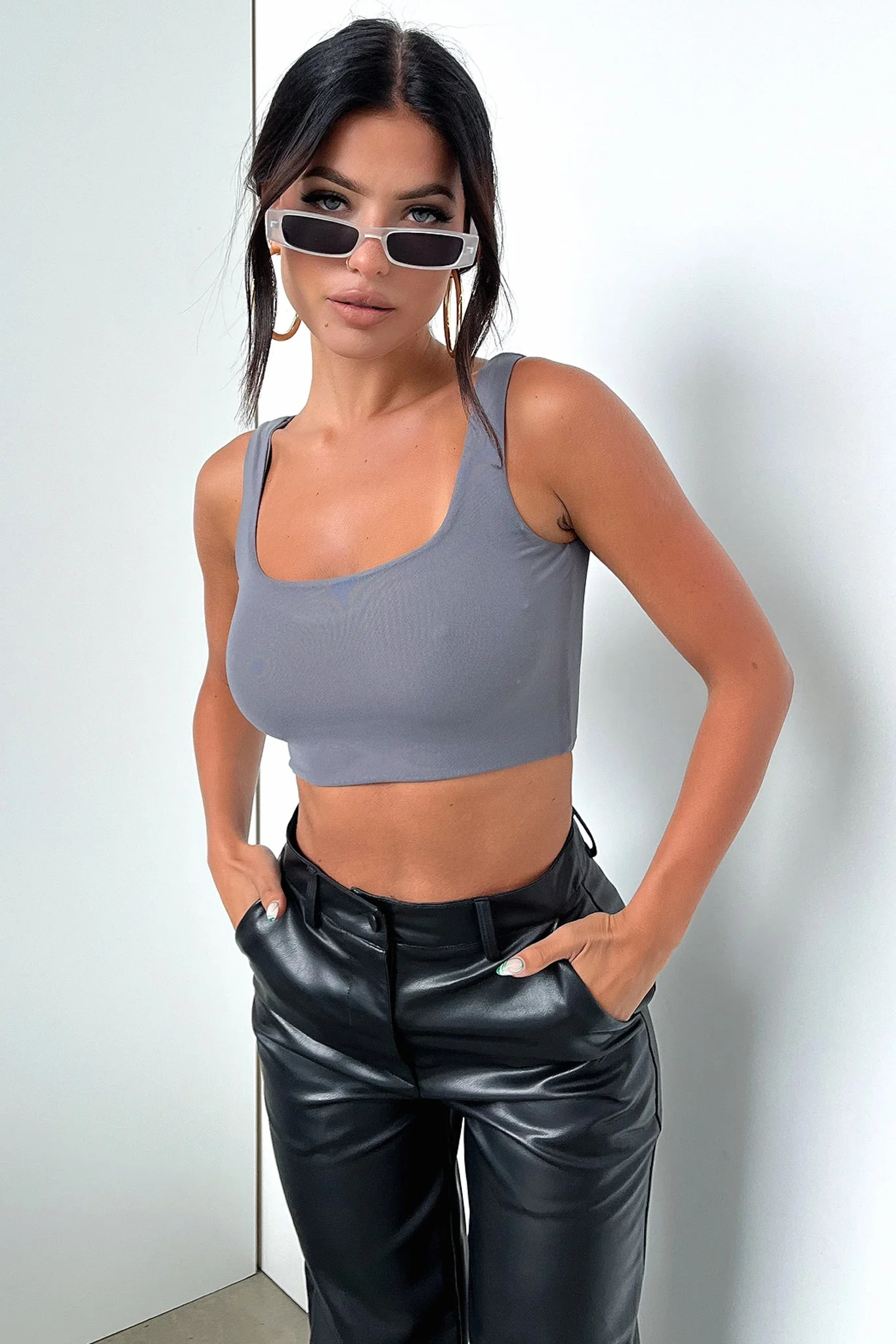 Remi Crop - Grey - Image 9