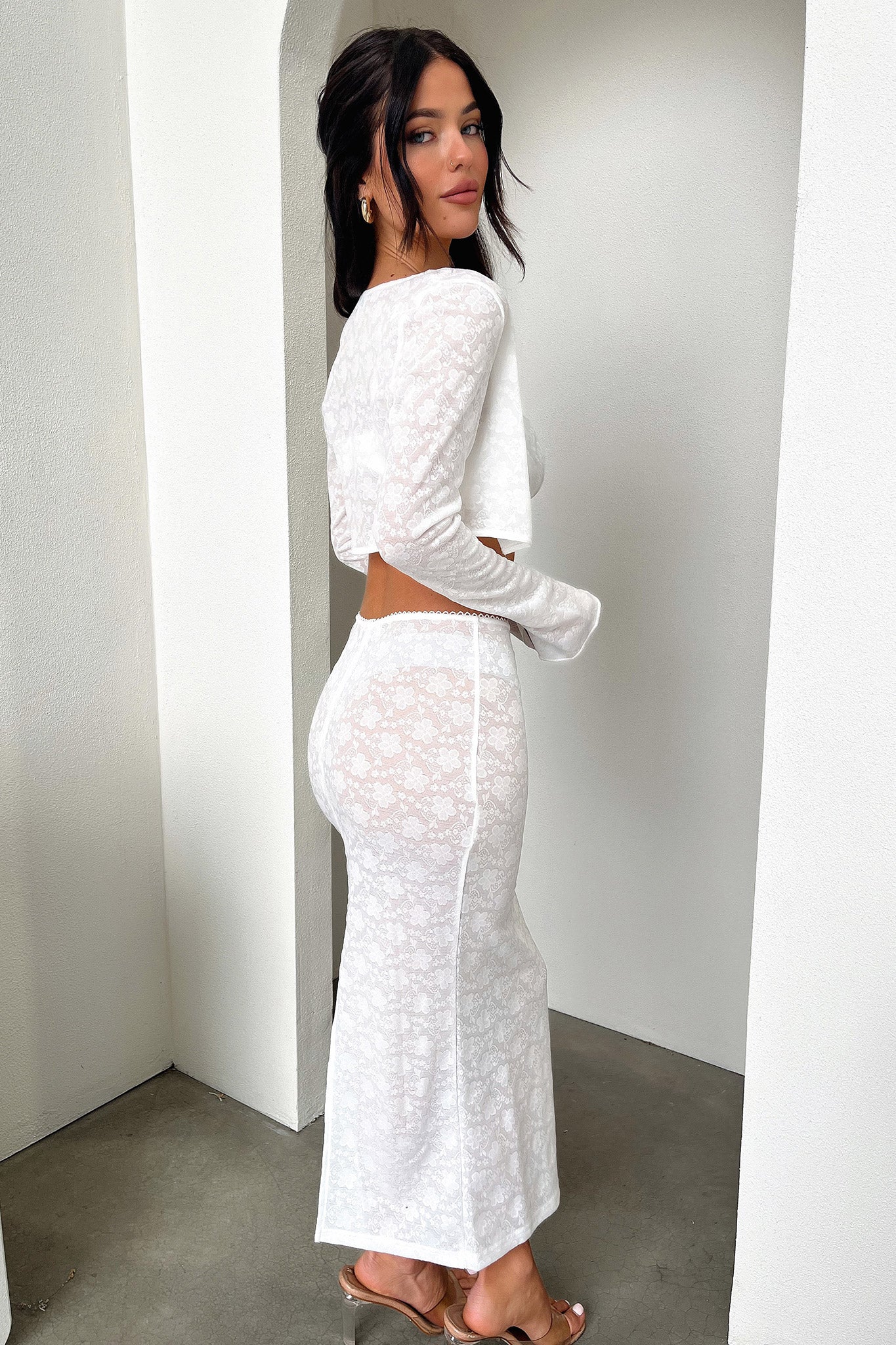 Renoir Maxi Skirt - White - Image 11