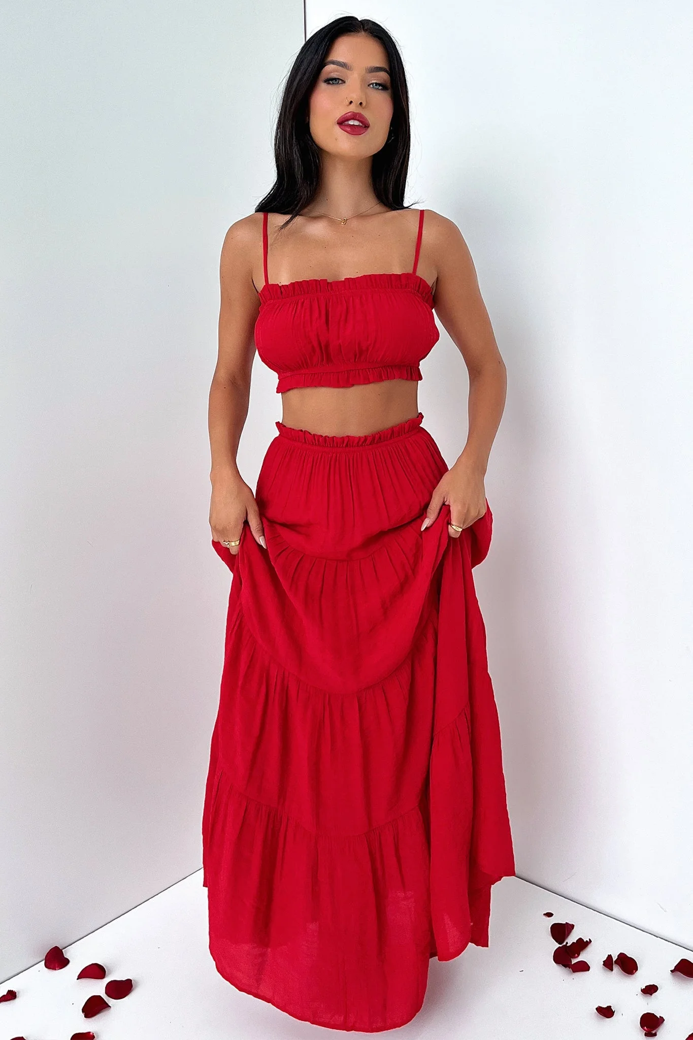 Selina Crop - Red - Image 4