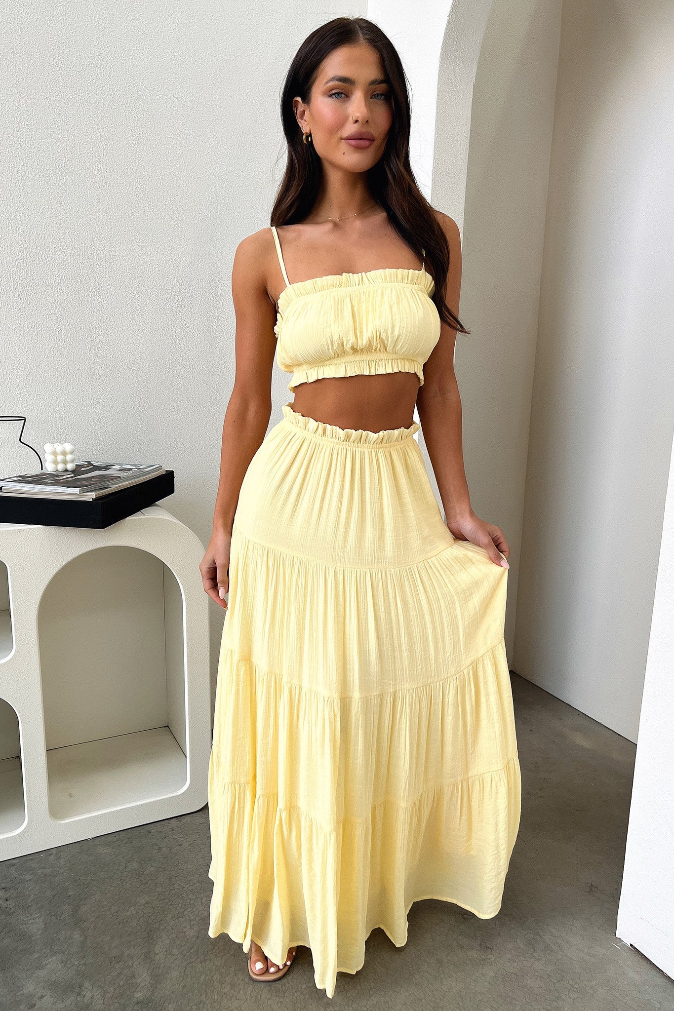Selina Crop - Yellow - Image 3