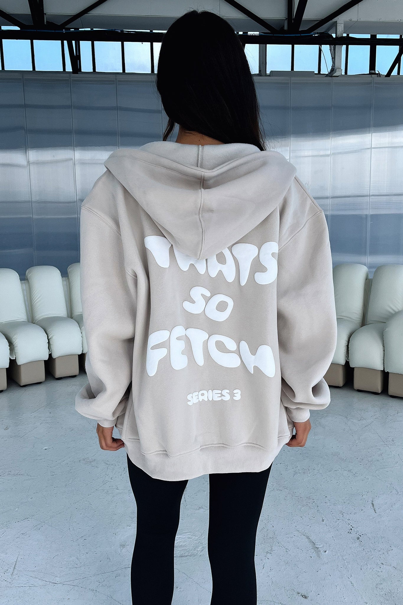 Series 3 Zip Up Hoodie - Beige - Image 14