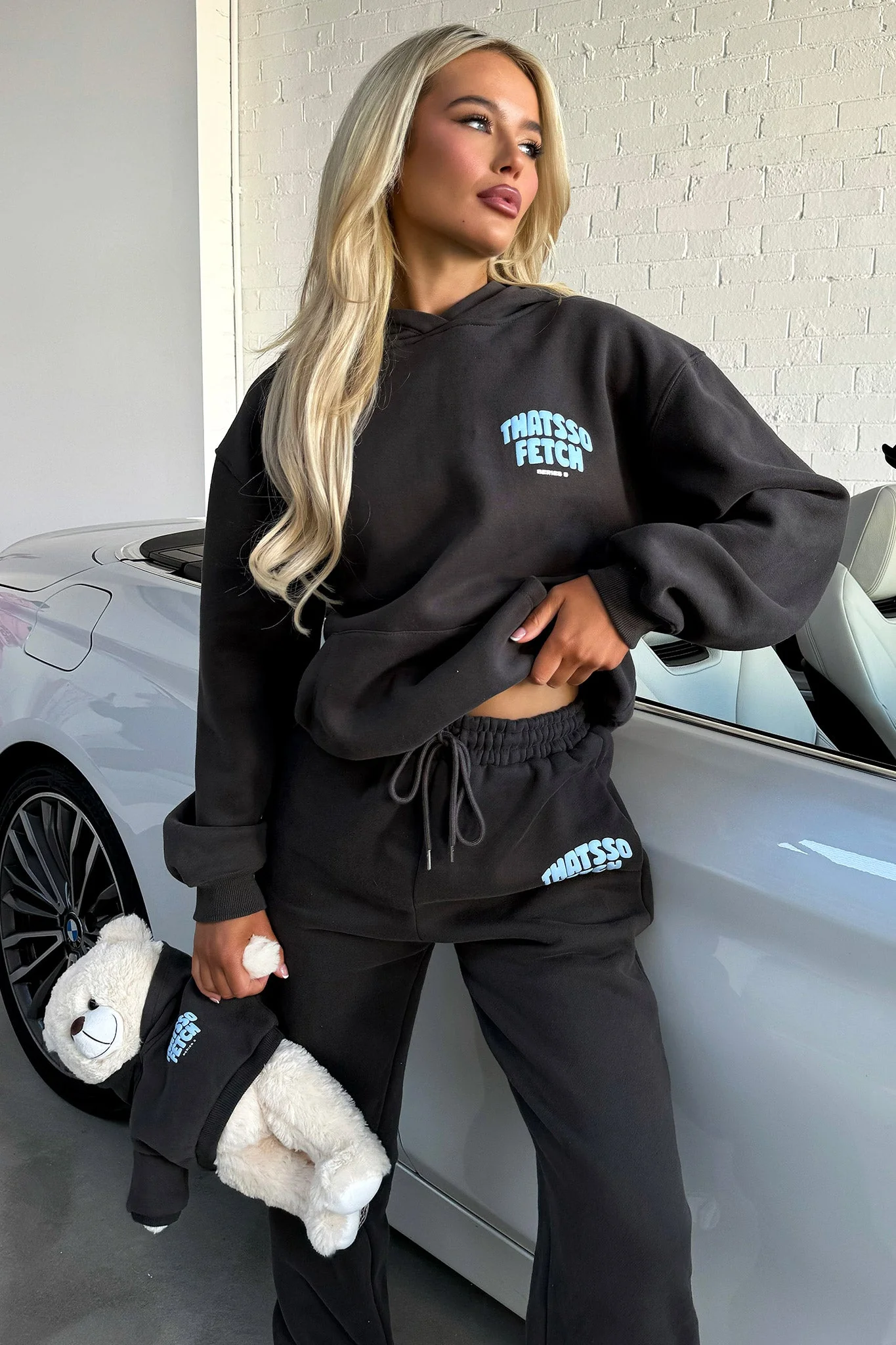 Series 5 Hoodie - Charcoal/Blue - Image 5